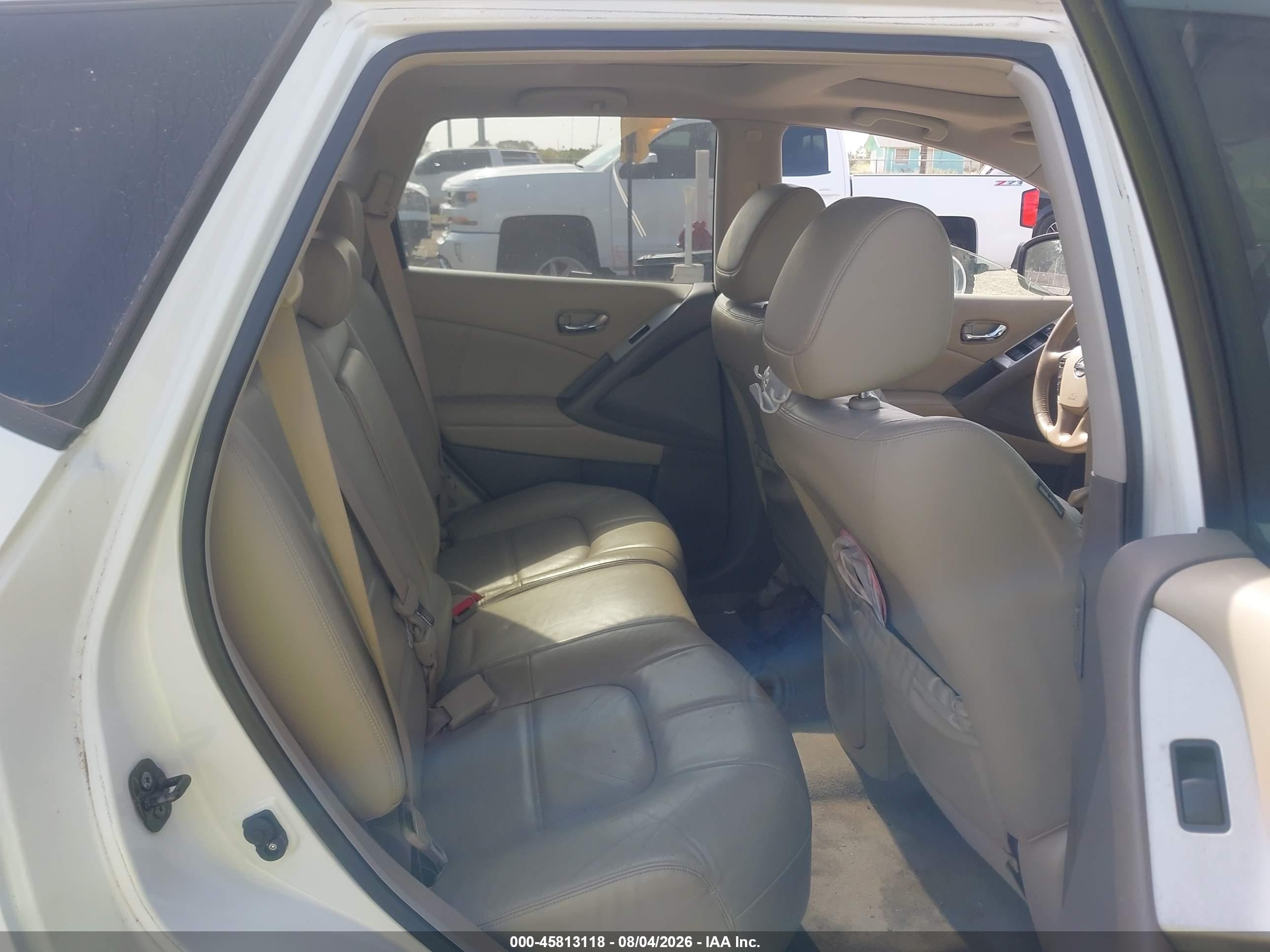 2012 Nissan Murano Sl White vin: JN8AZ1MU1CW107285