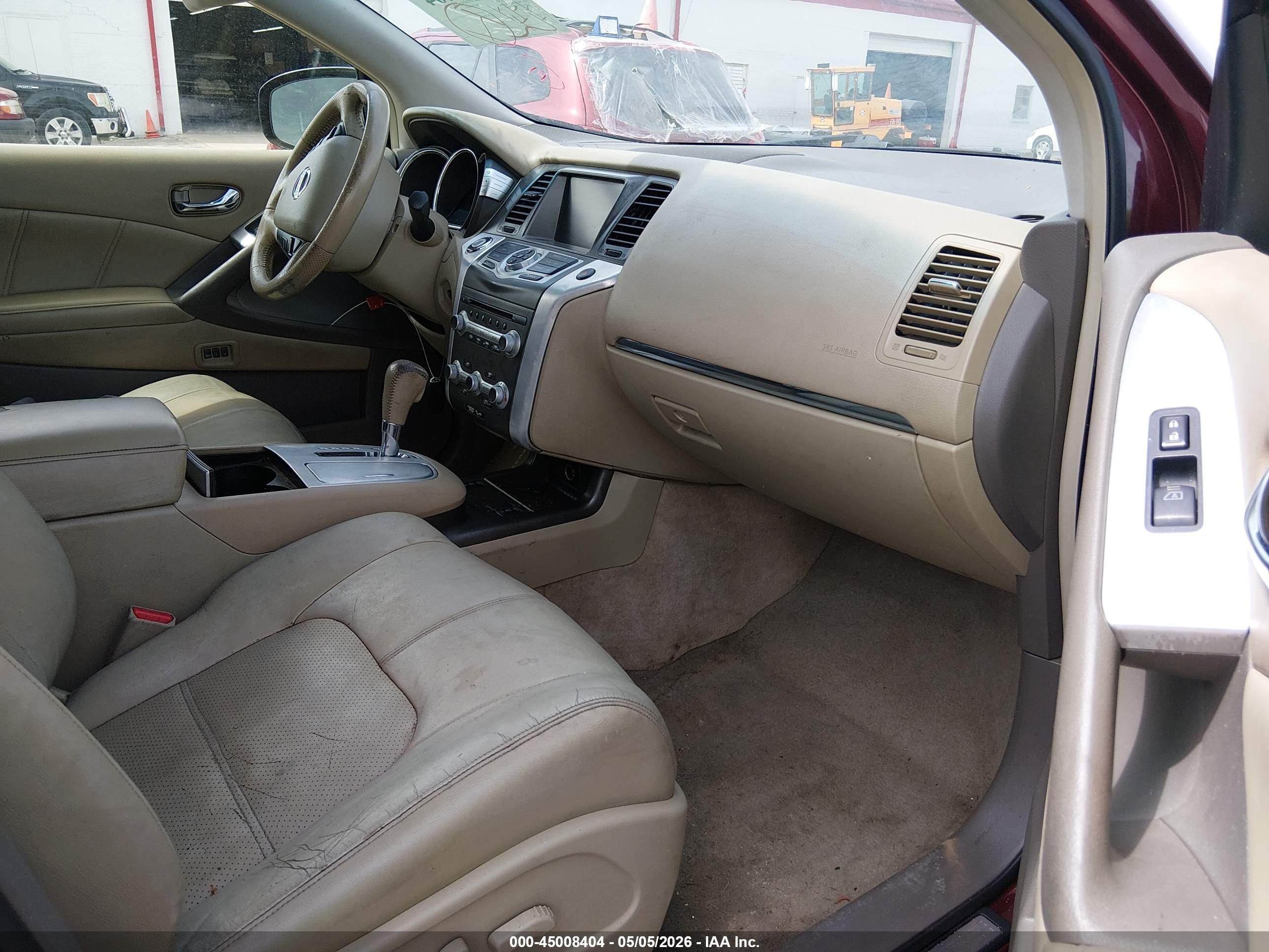 2012 Nissan Murano Sl Темно-бордовый vin: JN8AZ1MU1CW115841