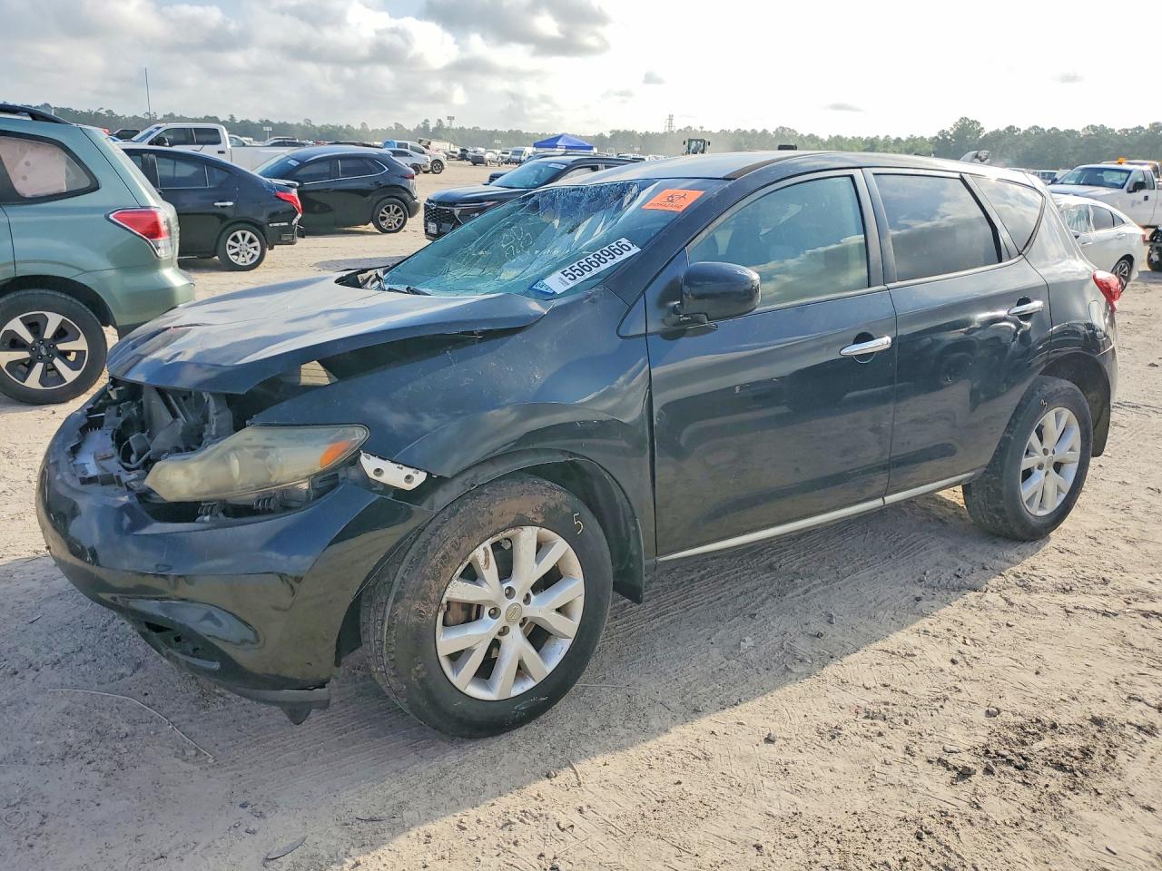 2012 Nissan Murano S Черный vin: JN8AZ1MU1CW122255