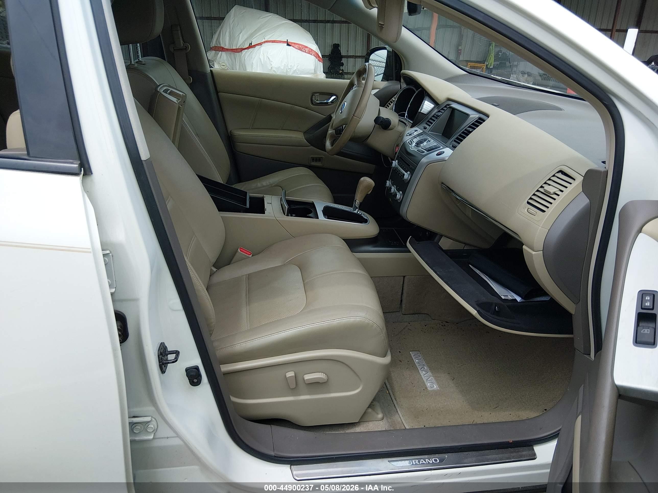 2013 Nissan Murano Sl White vin: JN8AZ1MU1DW209316