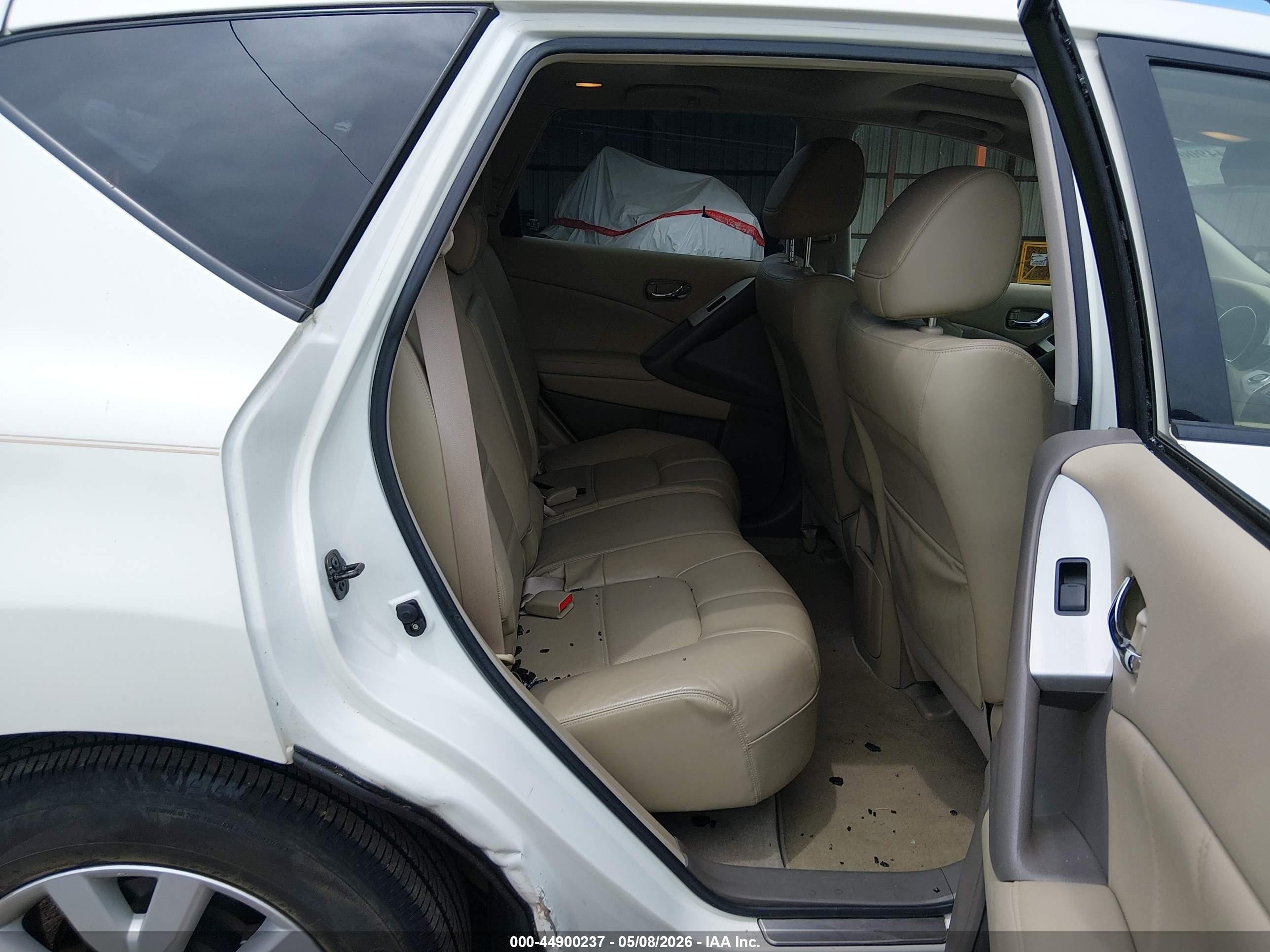 2013 Nissan Murano Sl White vin: JN8AZ1MU1DW209316
