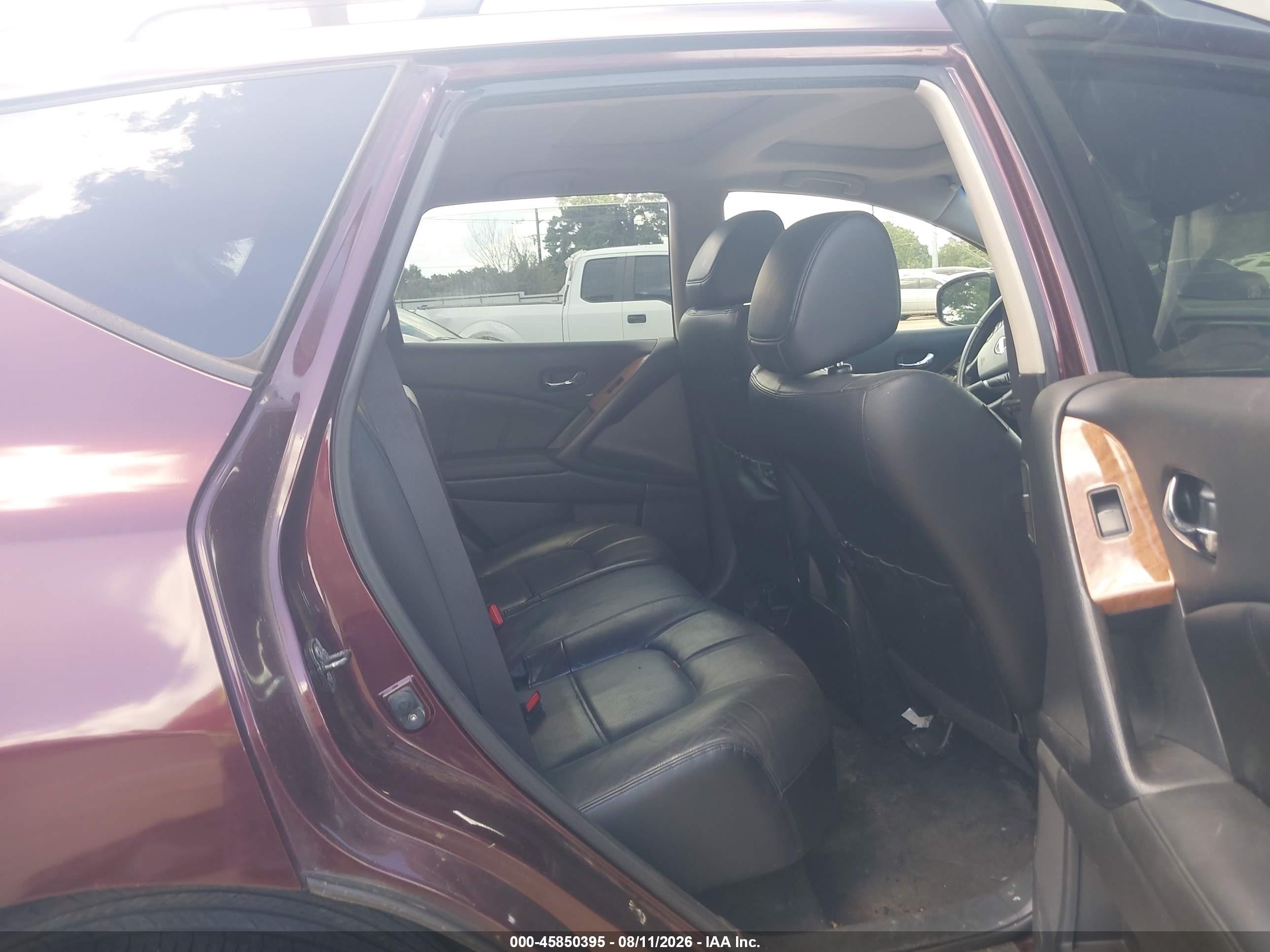 2013 Nissan Murano Le Бордовый vin: JN8AZ1MU1DW209798