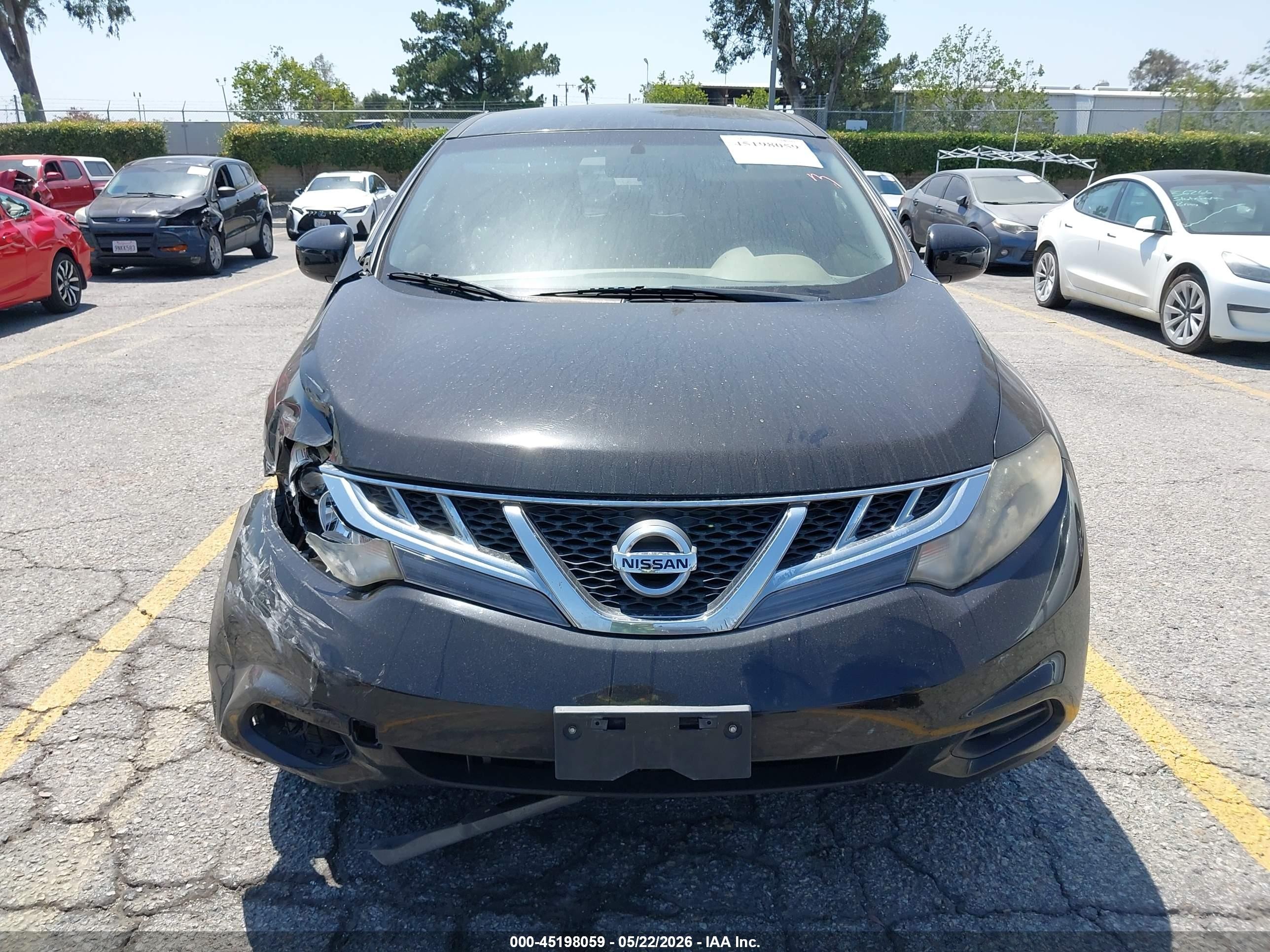 2014 Nissan Murano S Черный vin: JN8AZ1MU1EW400252