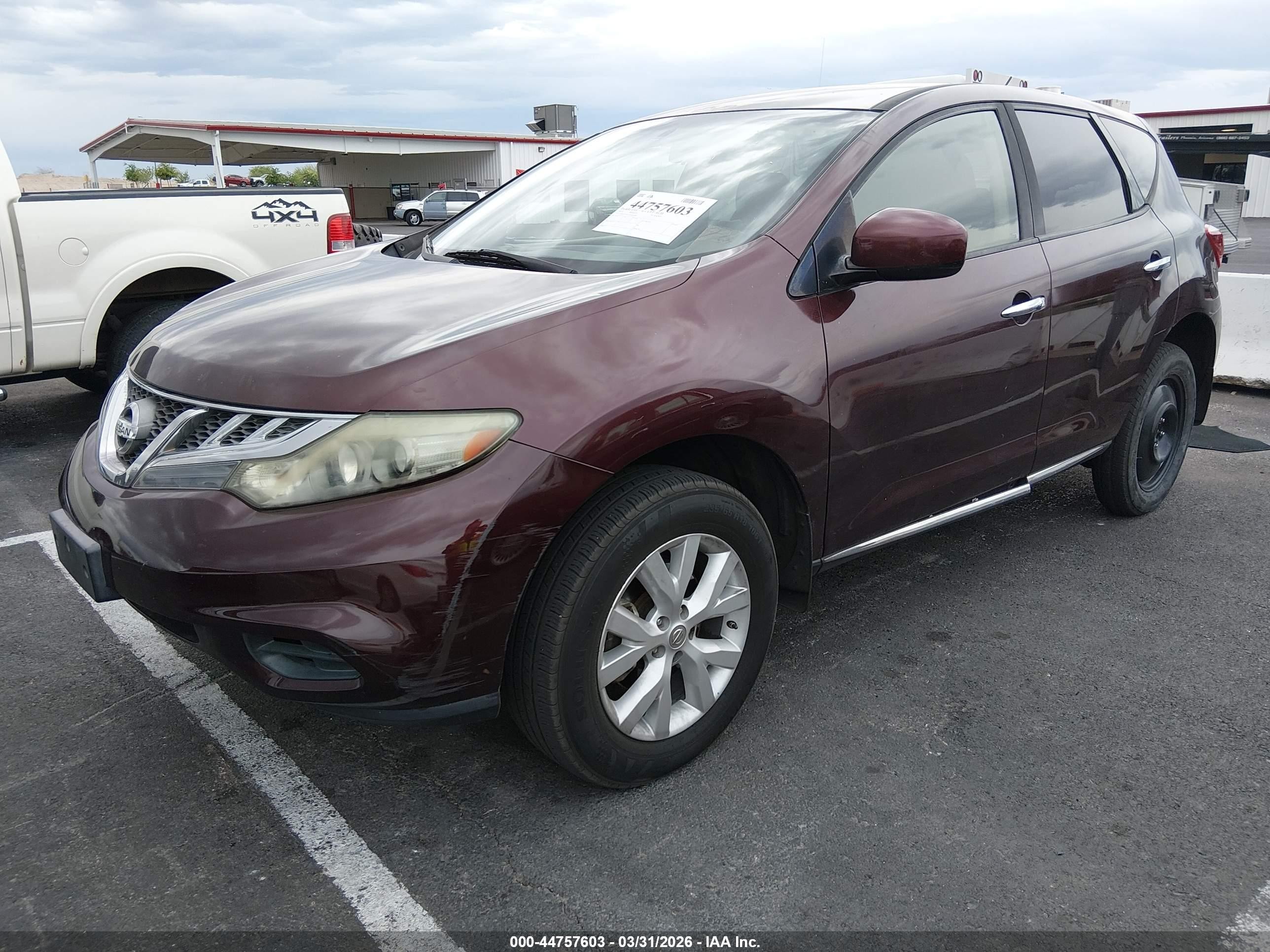 2014 Nissan Murano S Burgundy vin: JN8AZ1MU1EW402048
