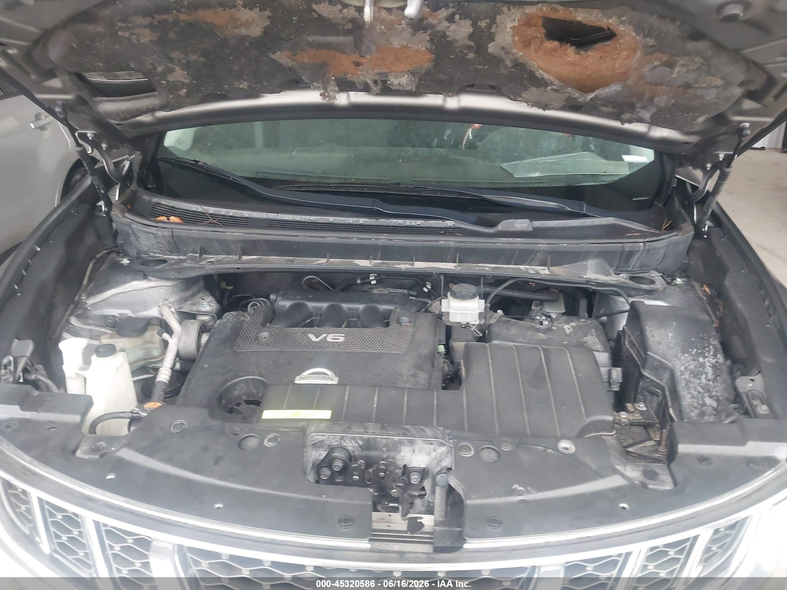 2014 Nissan Murano Sv Gray vin: JN8AZ1MU1EW405693