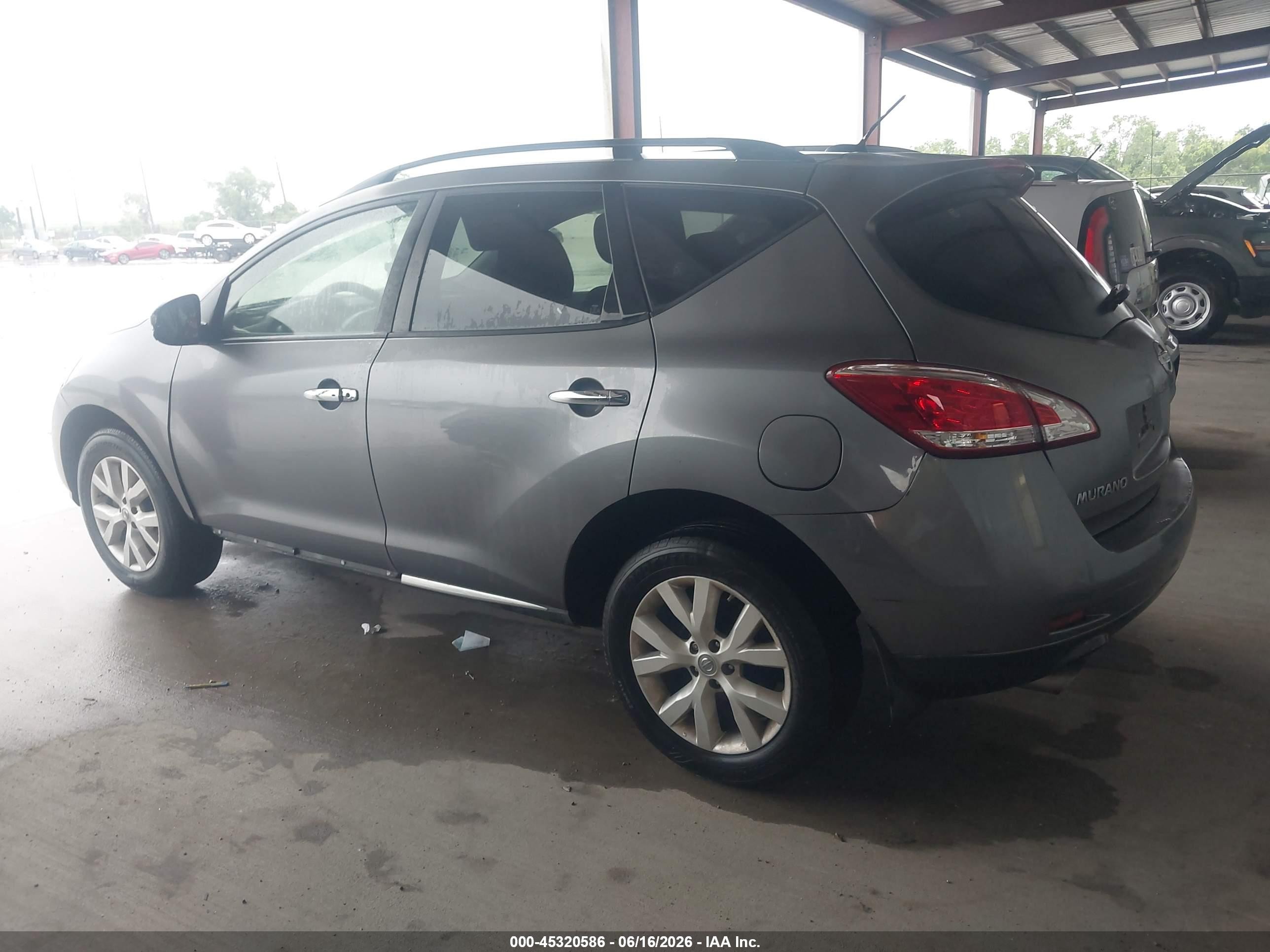 2014 Nissan Murano Sv Gray vin: JN8AZ1MU1EW405693