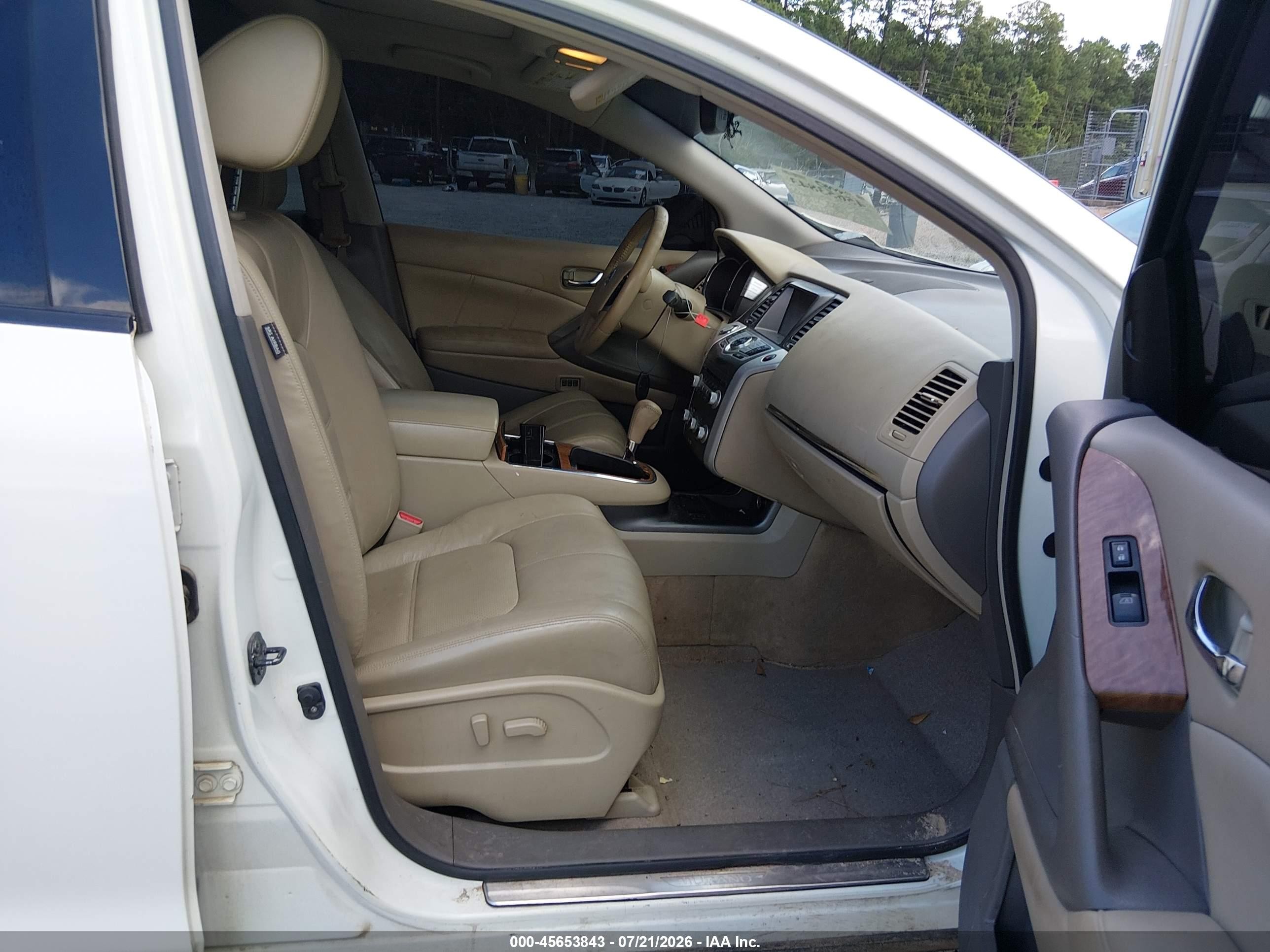 2014 Nissan Murano Le Белый vin: JN8AZ1MU1EW418380