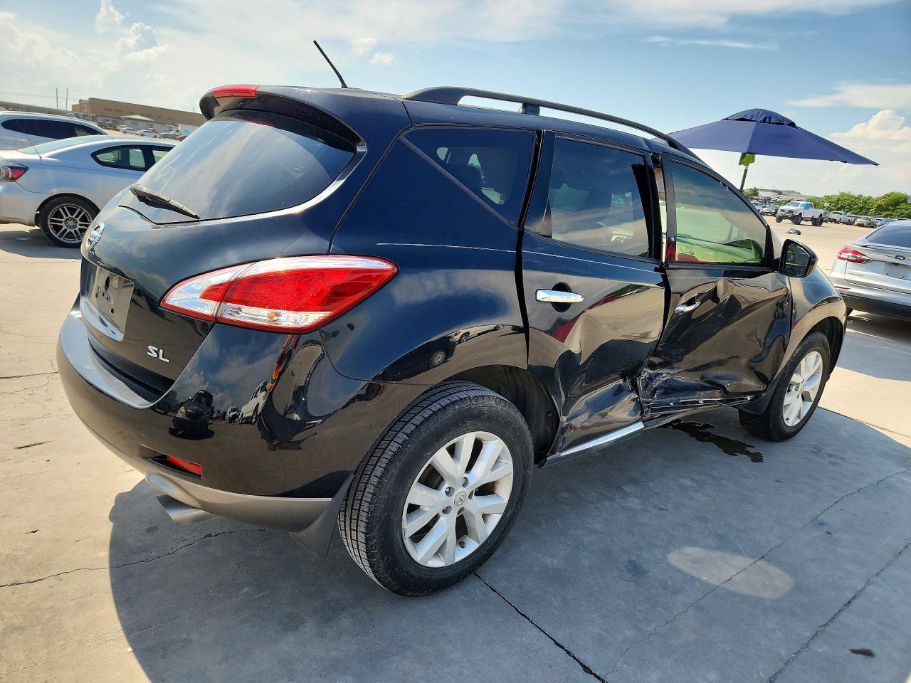 2014 Nissan Murano Sl Black vin: JN8AZ1MU1EW418914