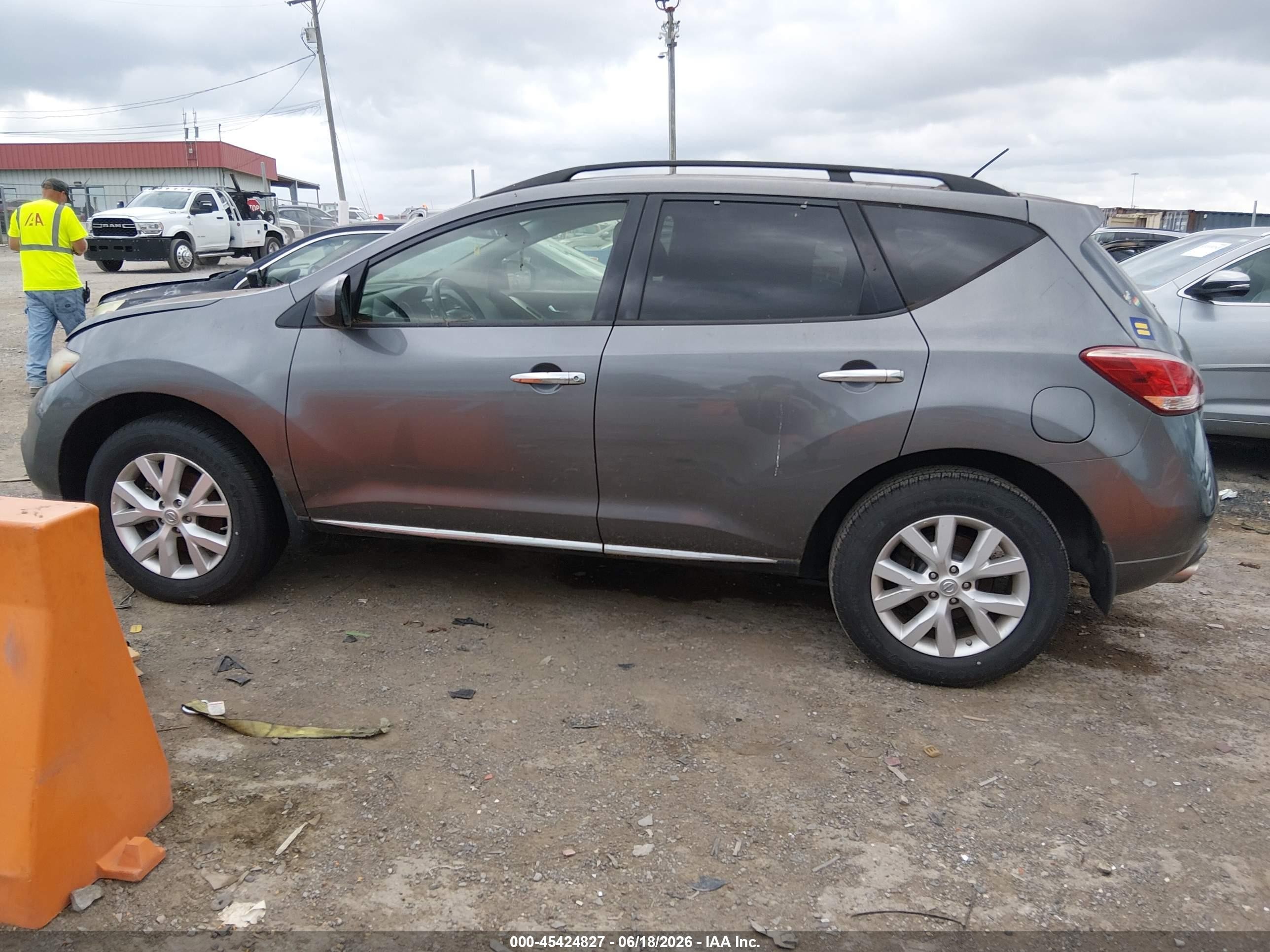 2014 Nissan Murano Sl Gray vin: JN8AZ1MU1EW420520