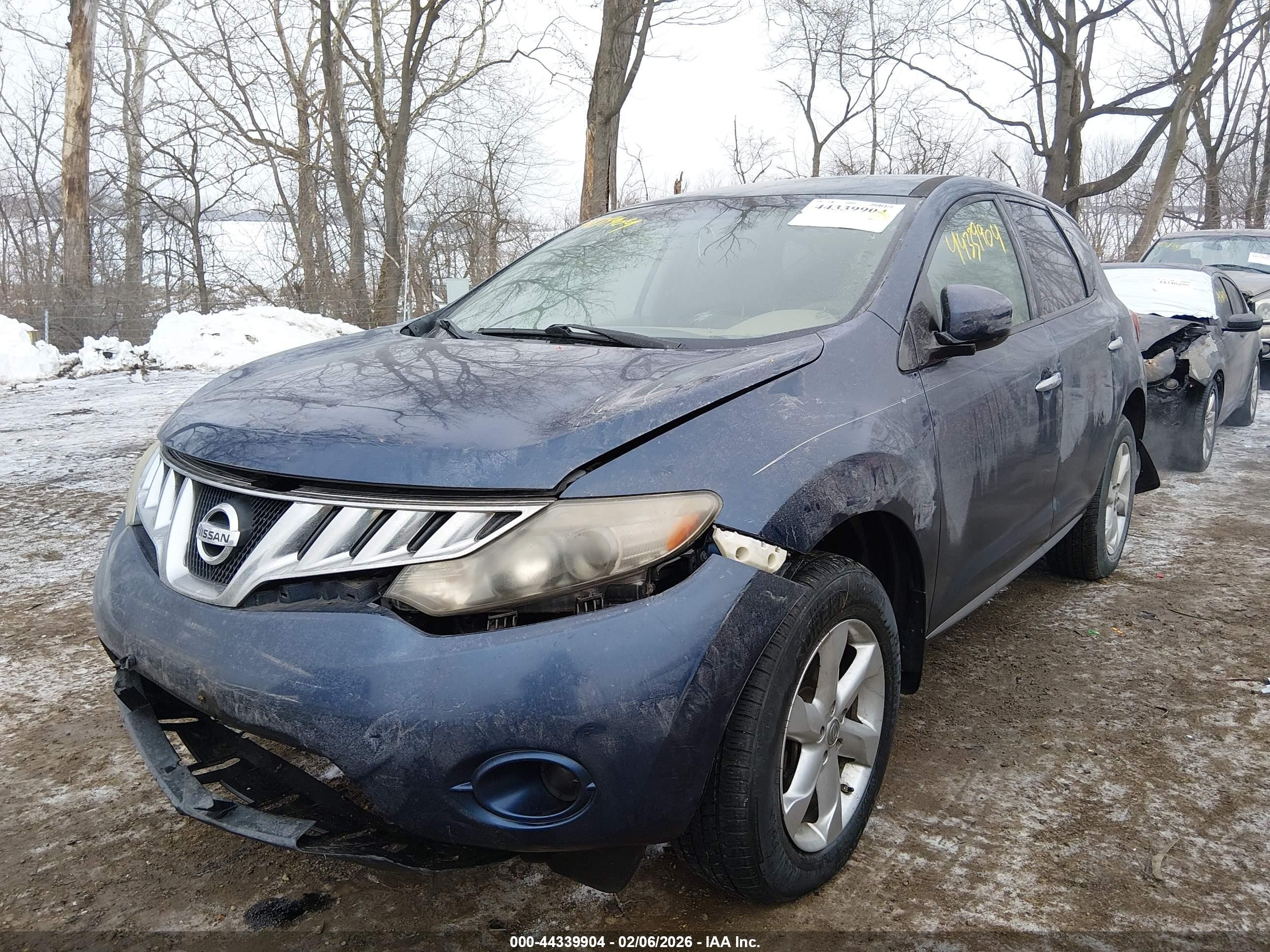 2010 Nissan Murano S Blue vin: JN8AZ1MU2AW001571