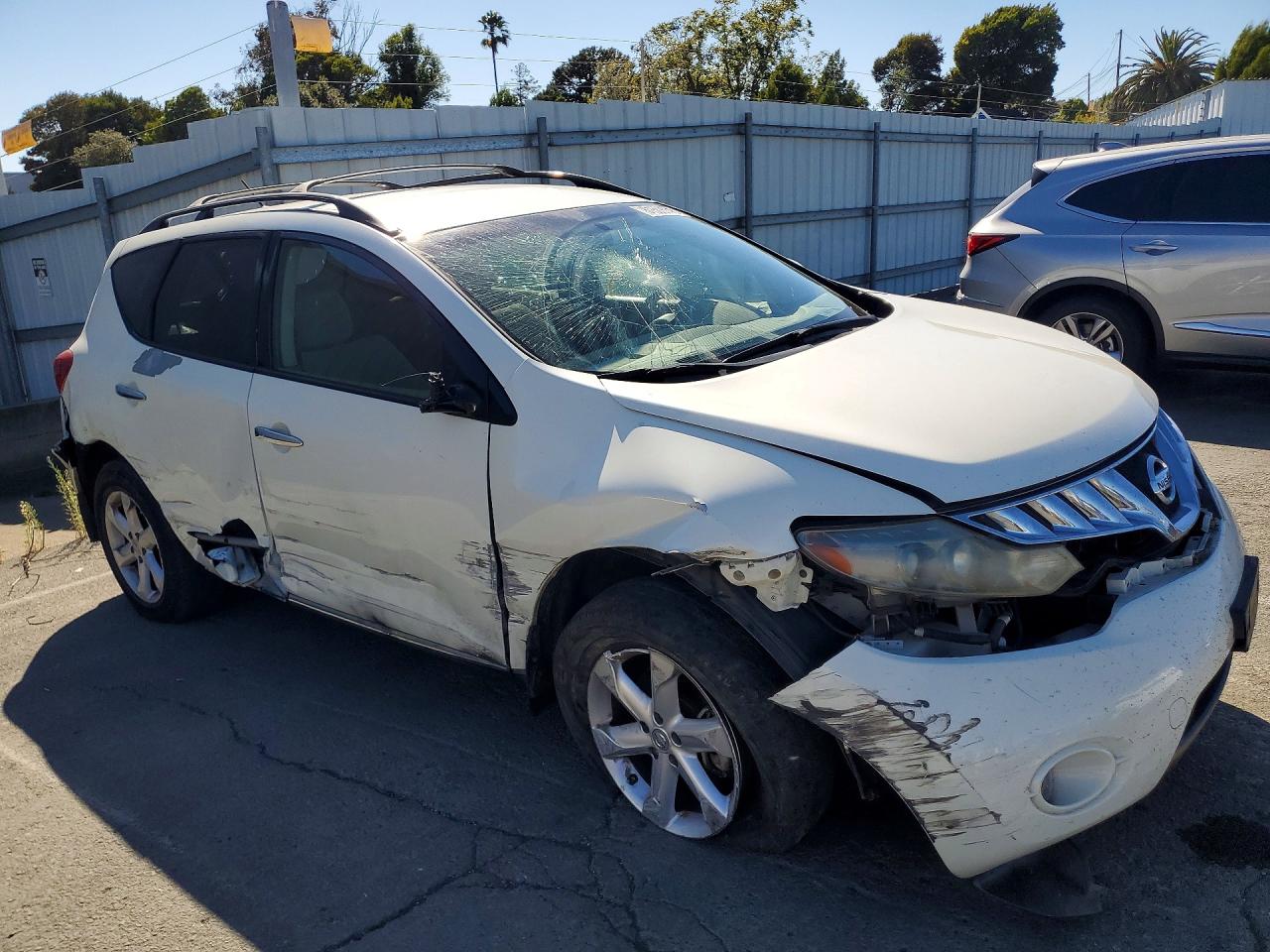 2010 Nissan Murano S White vin: JN8AZ1MU2AW008116