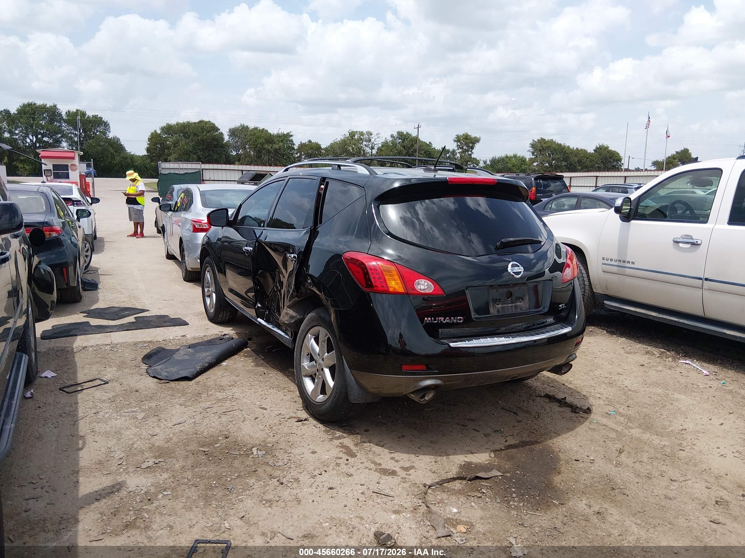 2010 Nissan Murano Sl Black vin: JN8AZ1MU2AW014532
