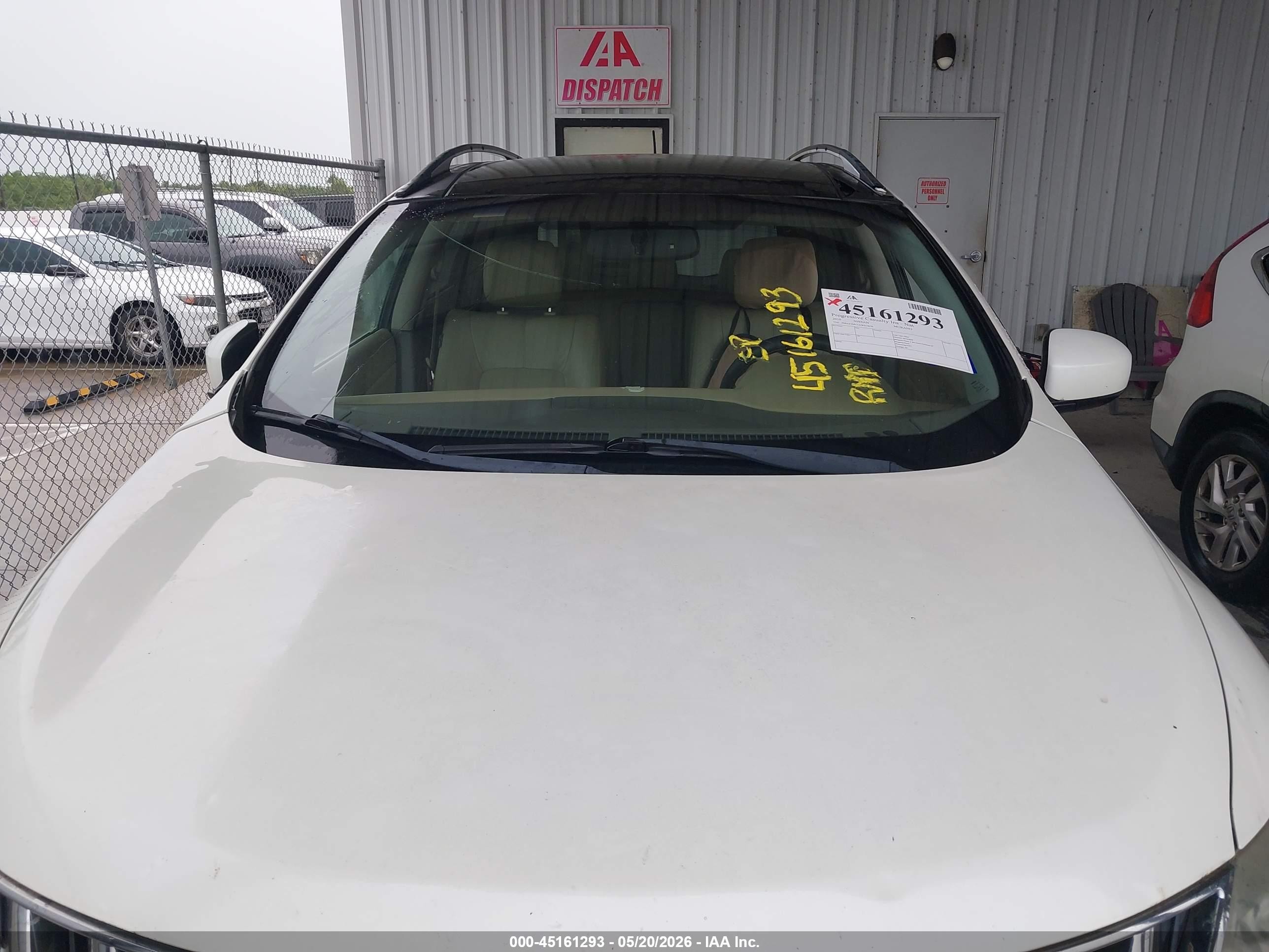 2010 Nissan Murano Sl White vin: JN8AZ1MU2AW019679