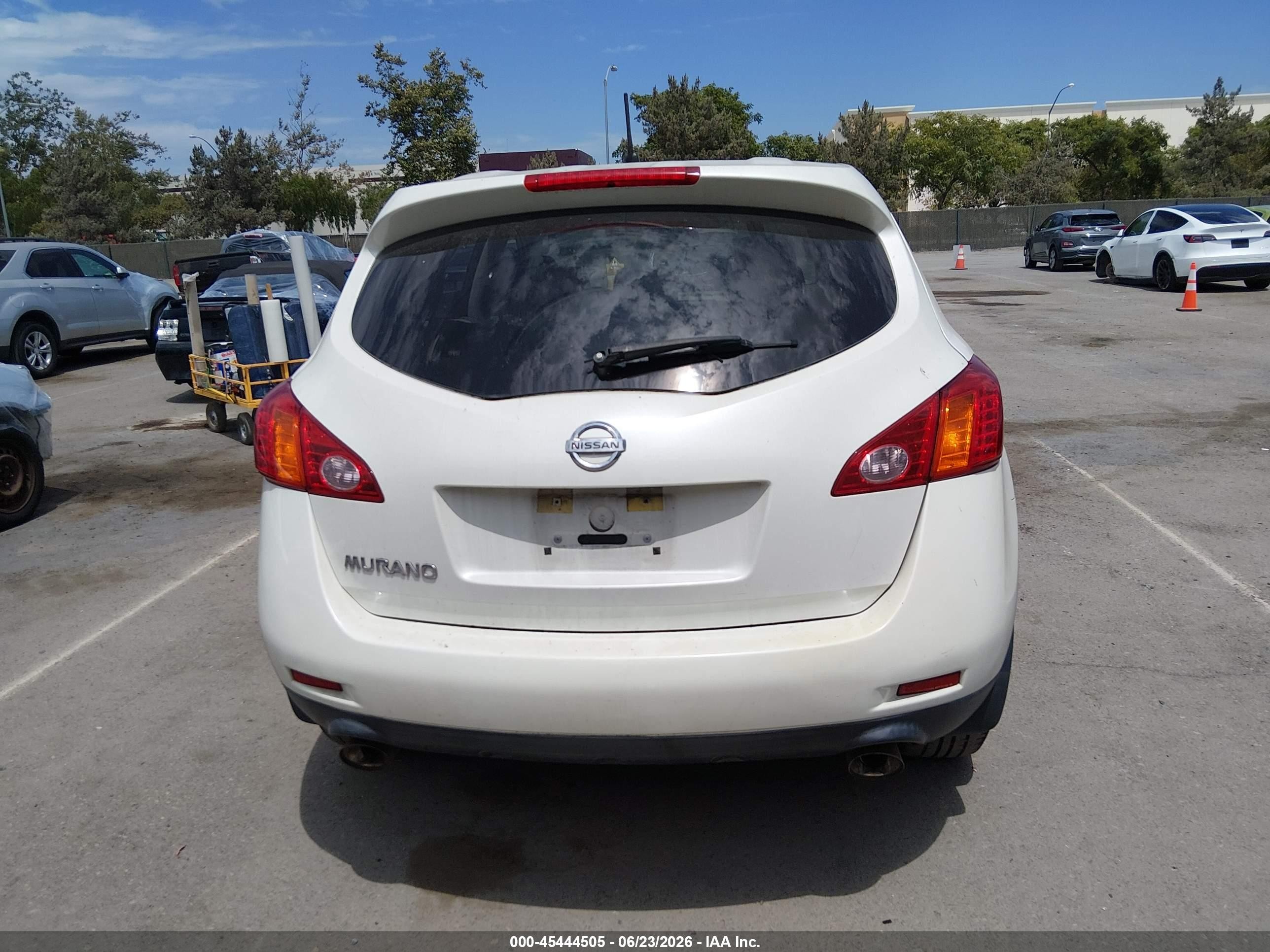 2010 Nissan Murano S White vin: JN8AZ1MU2AW021304