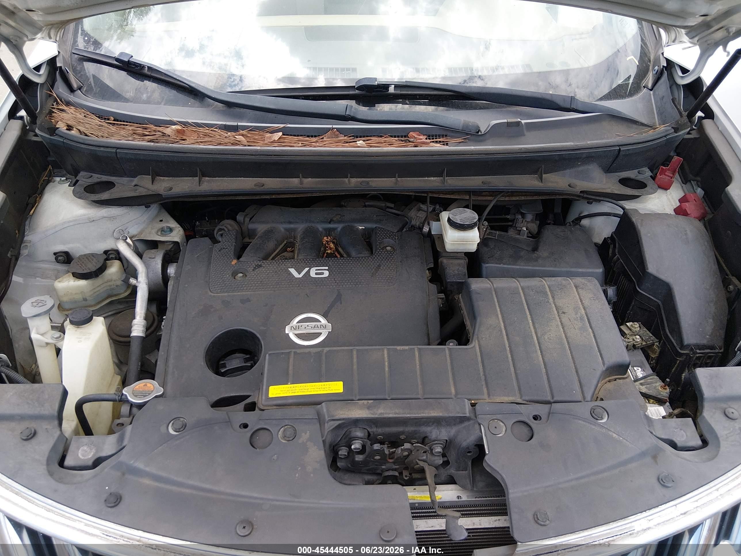 2010 Nissan Murano S White vin: JN8AZ1MU2AW021304