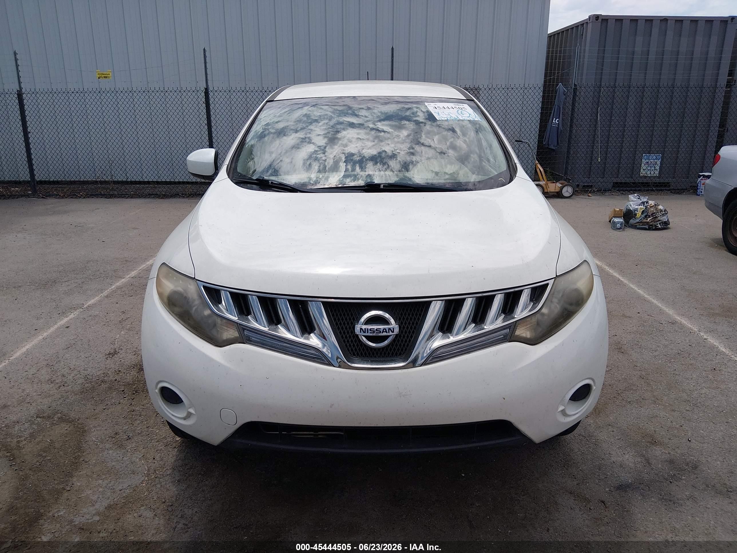 2010 Nissan Murano S White vin: JN8AZ1MU2AW021304
