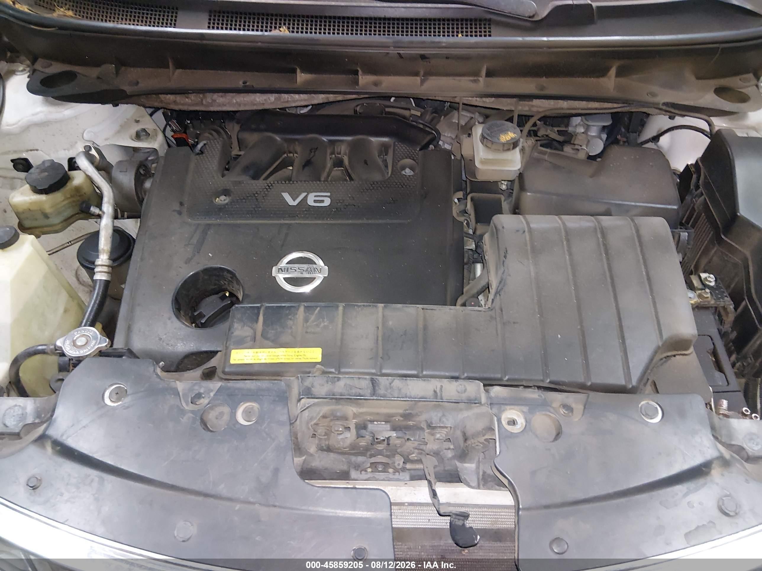 2011 Nissan Murano Le White vin: JN8AZ1MU2BW055602