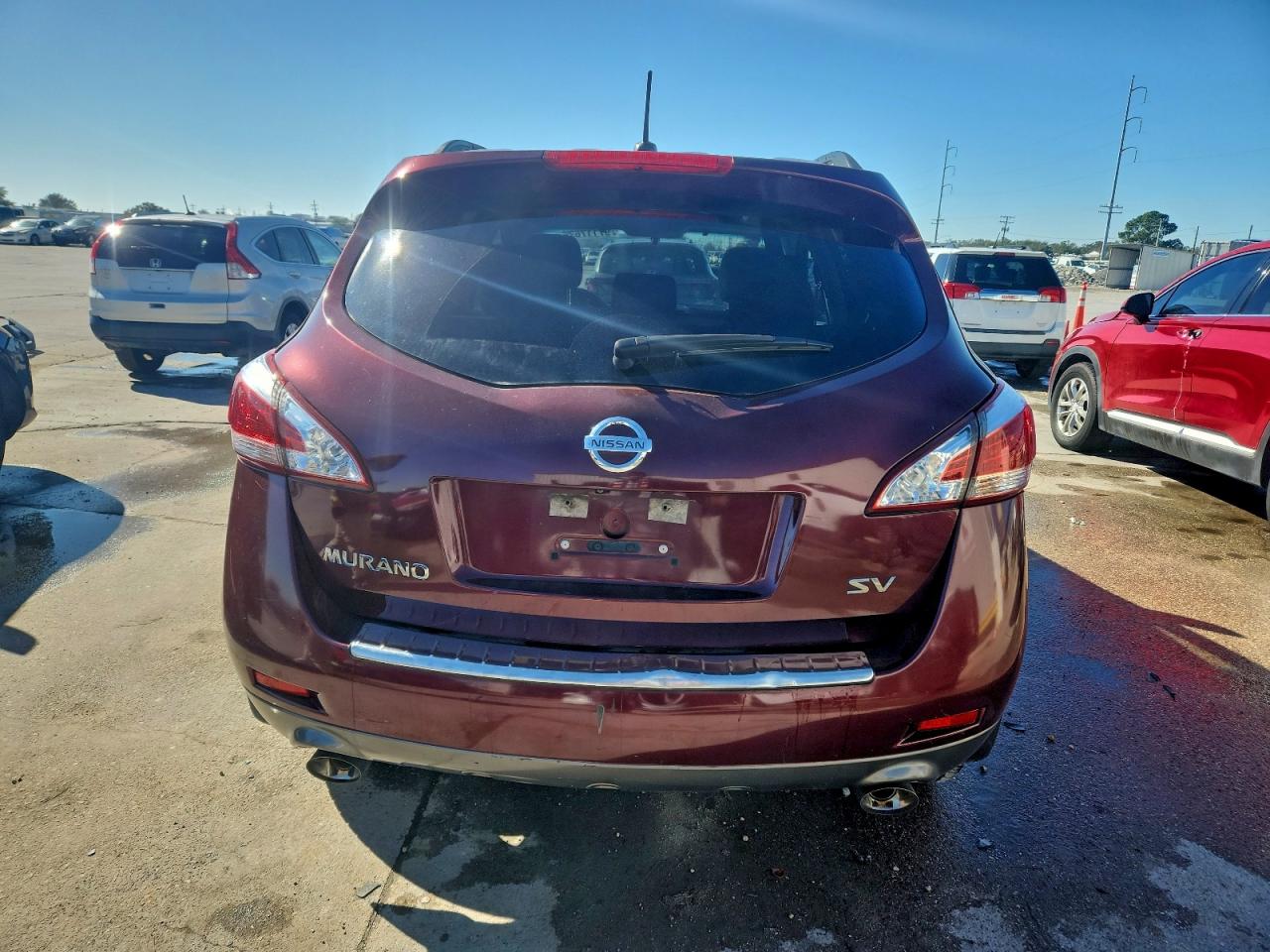 2011 Nissan Murano S Burgundy vin: JN8AZ1MU2BW061495