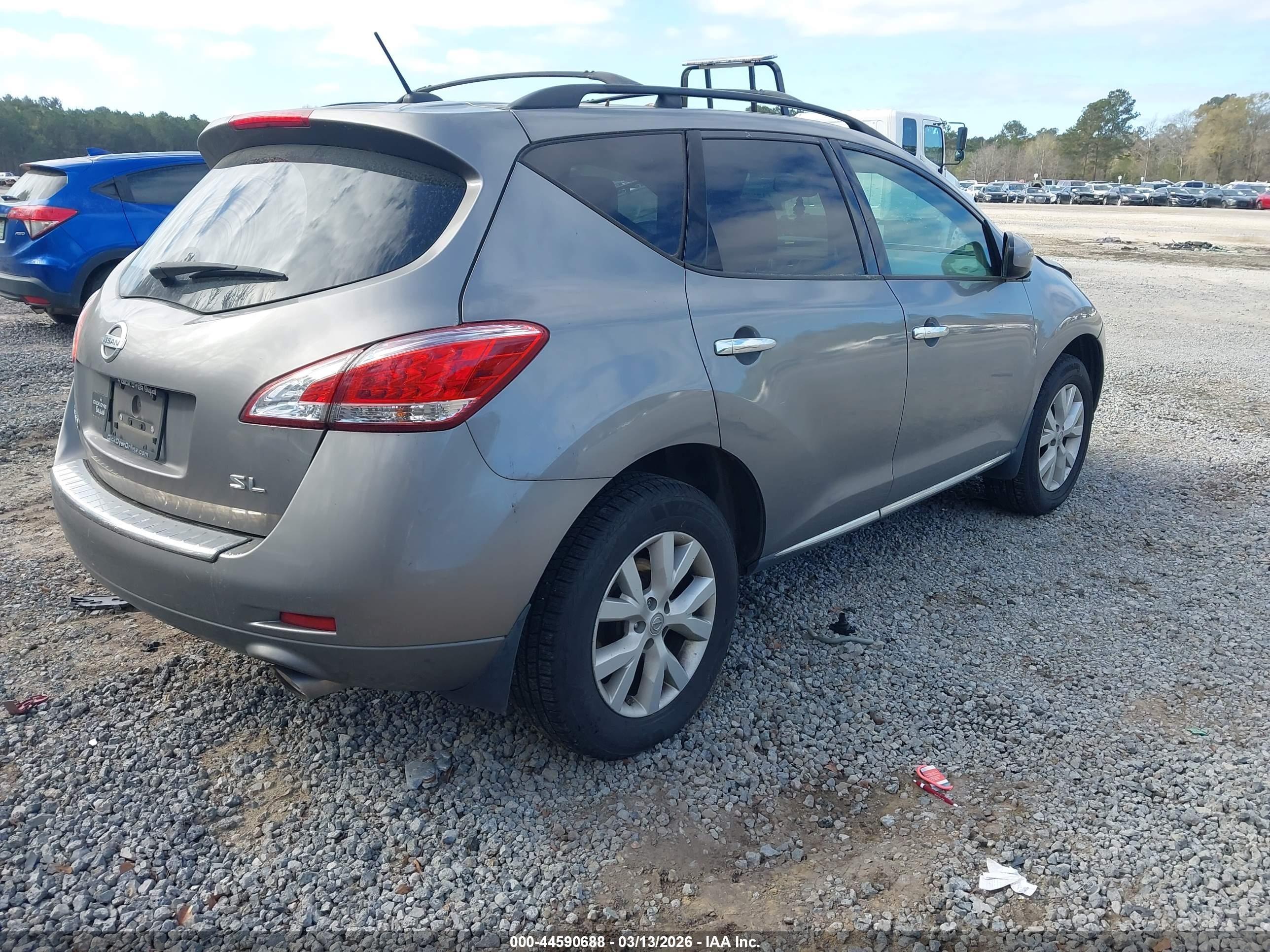 2011 Nissan Murano Sl Silver vin: JN8AZ1MU2BW063053