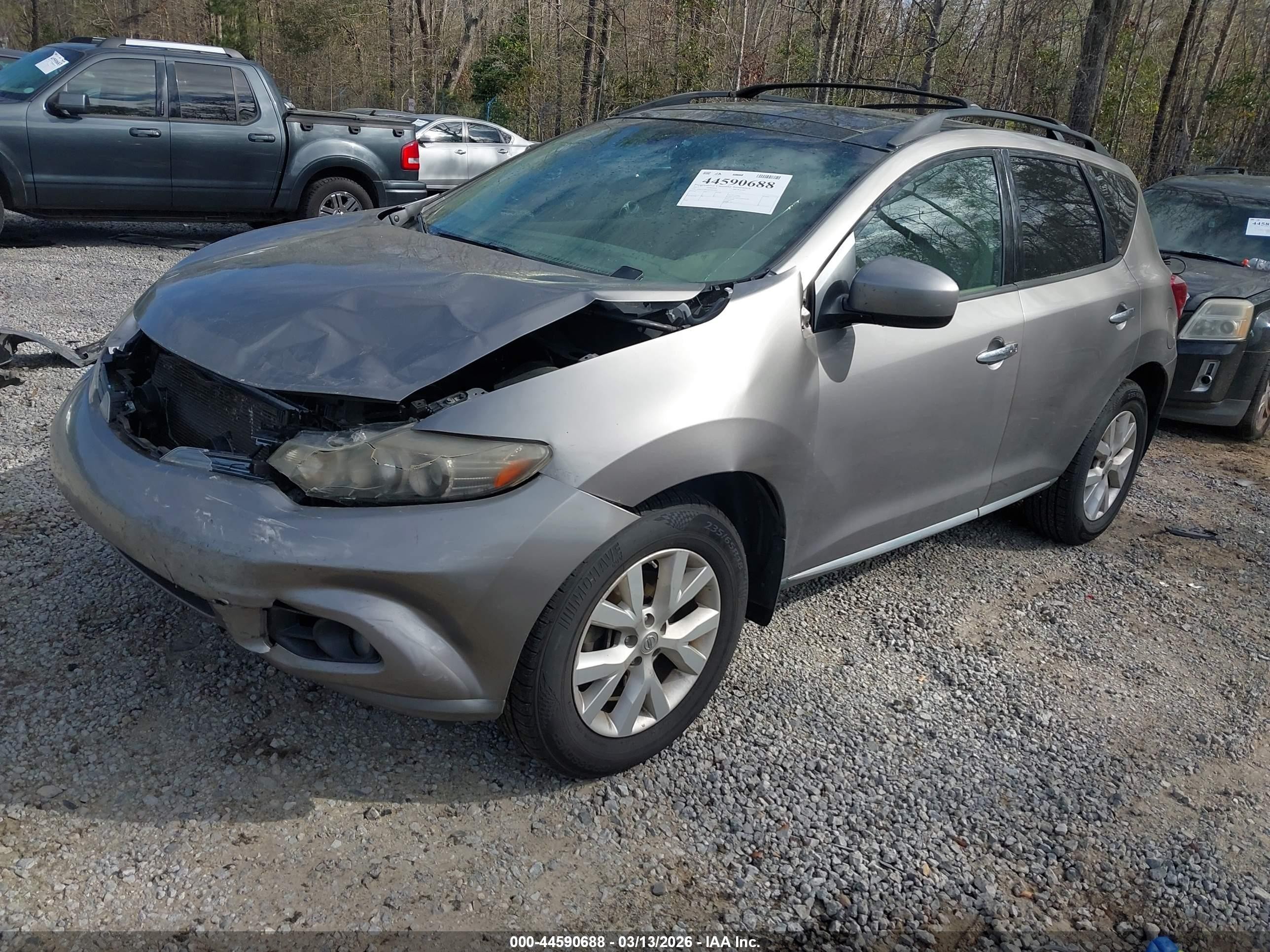 2011 Nissan Murano Sl Silver vin: JN8AZ1MU2BW063053