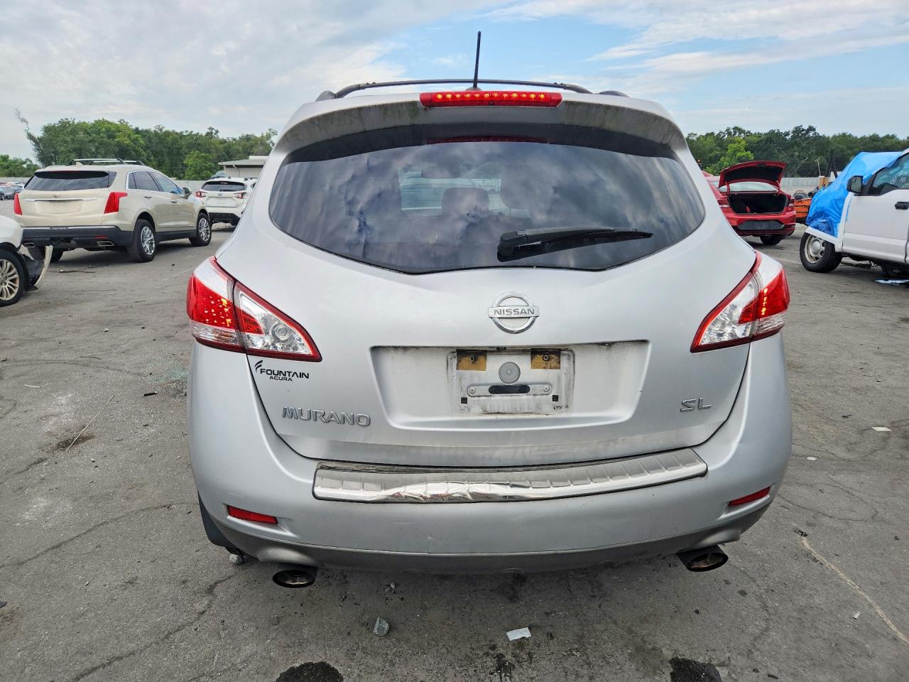 2011 Nissan Murano S Silver vin: JN8AZ1MU2BW063277
