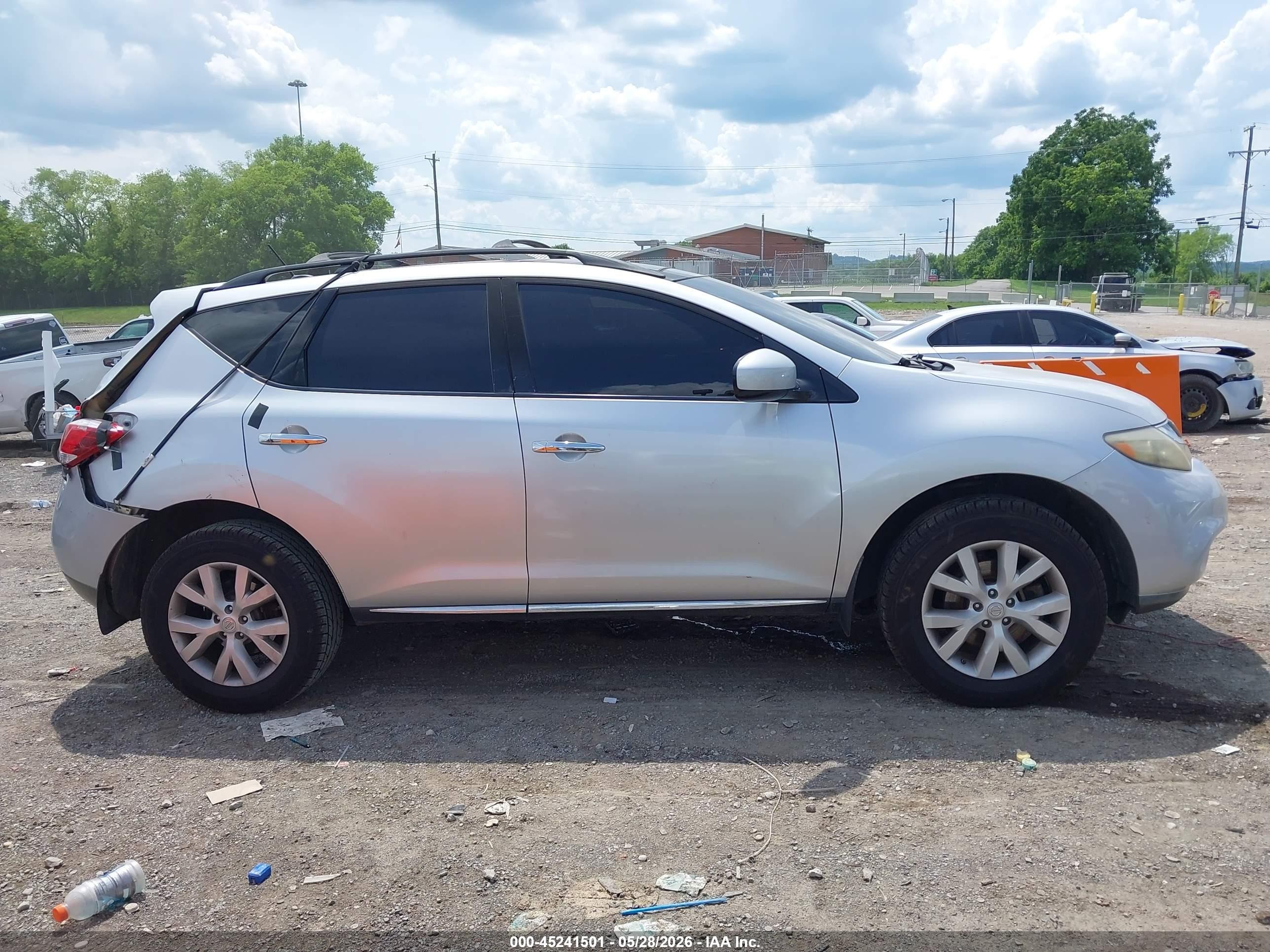 2011 Nissan Murano Sv Silver vin: JN8AZ1MU2BW068575
