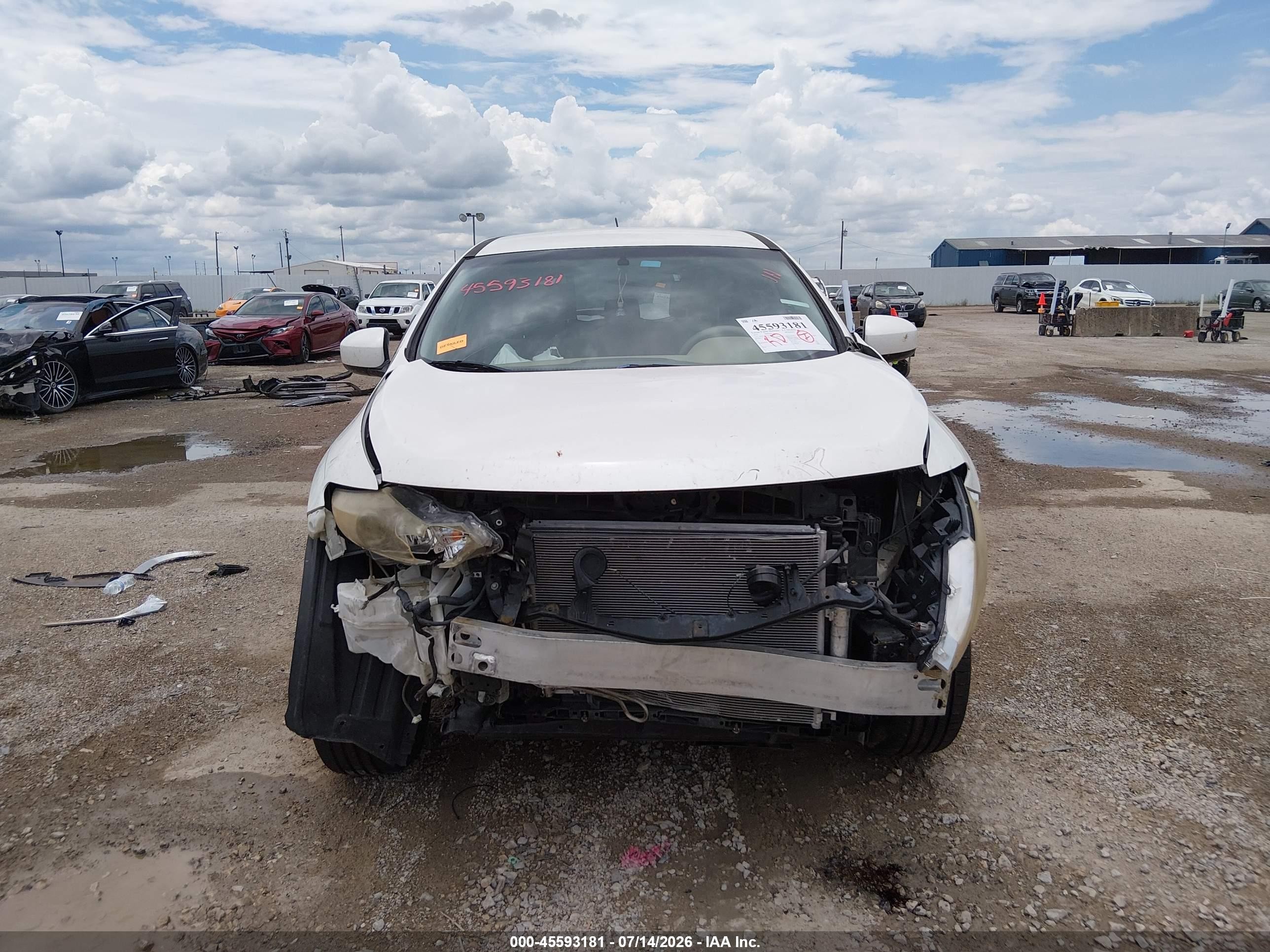 2012 Nissan Murano S White vin: JN8AZ1MU2CW104279