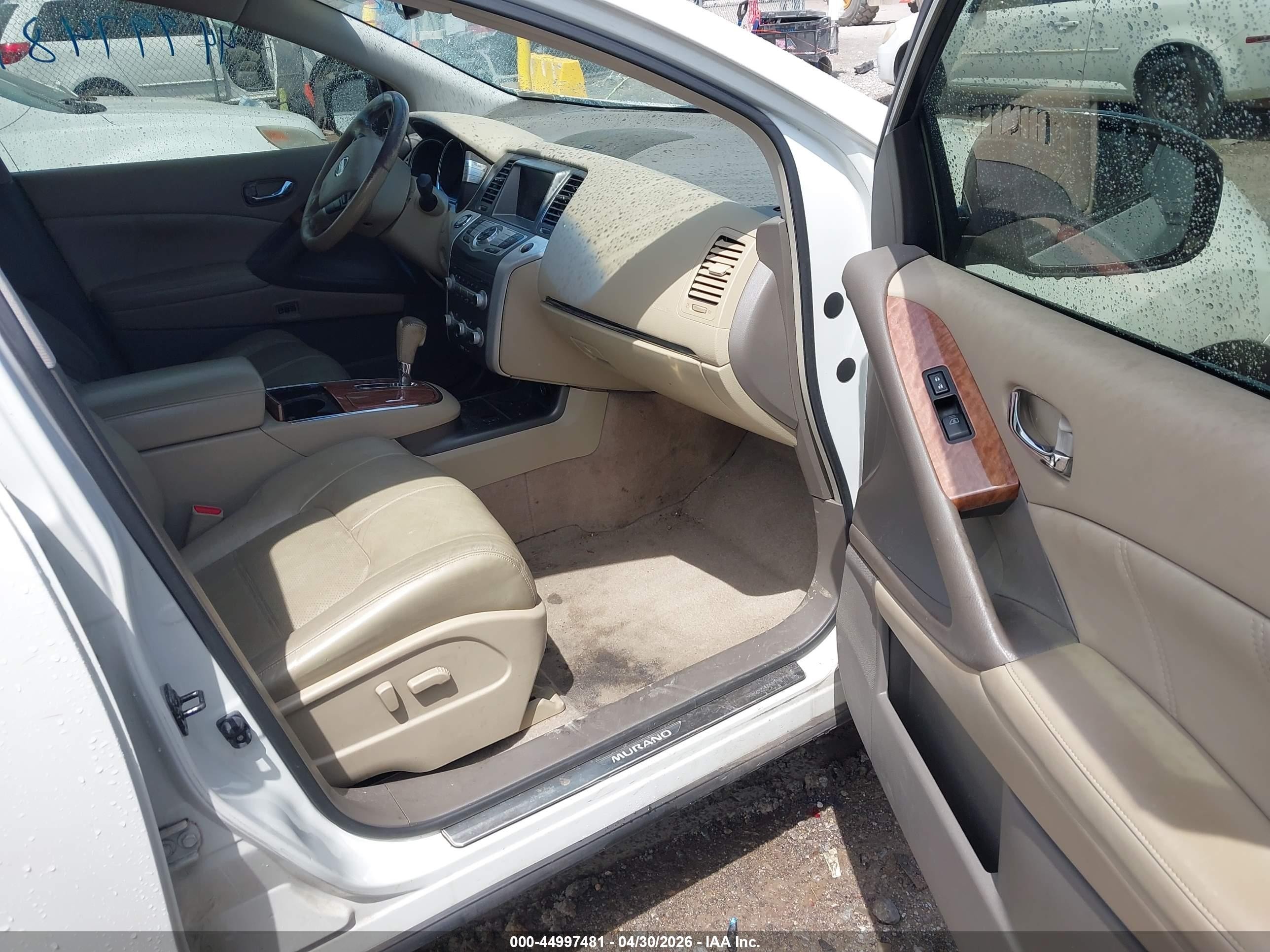 2012 Nissan Murano Le White vin: JN8AZ1MU2CW116674