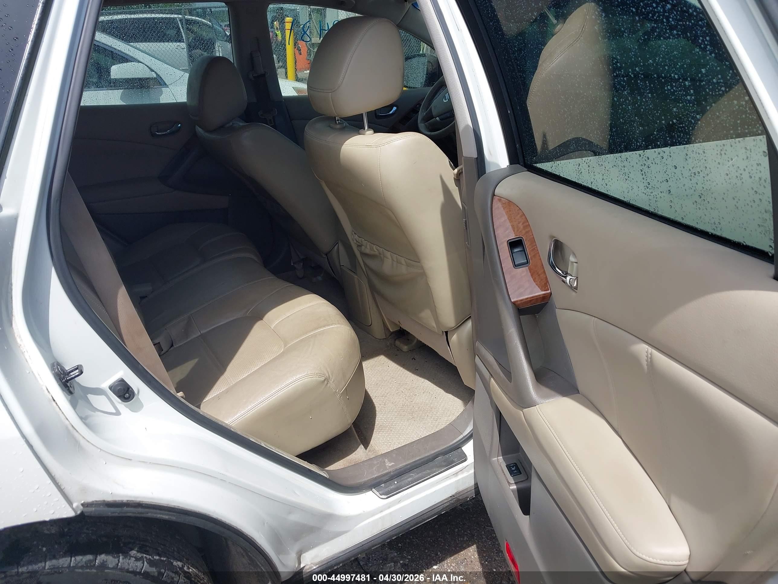 2012 Nissan Murano Le White vin: JN8AZ1MU2CW116674