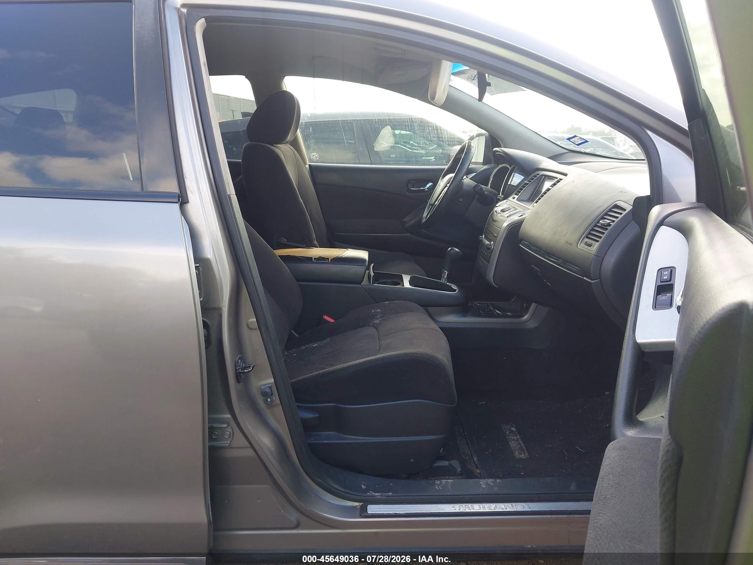 2012 Nissan Murano S Silver vin: JN8AZ1MU2CW117419