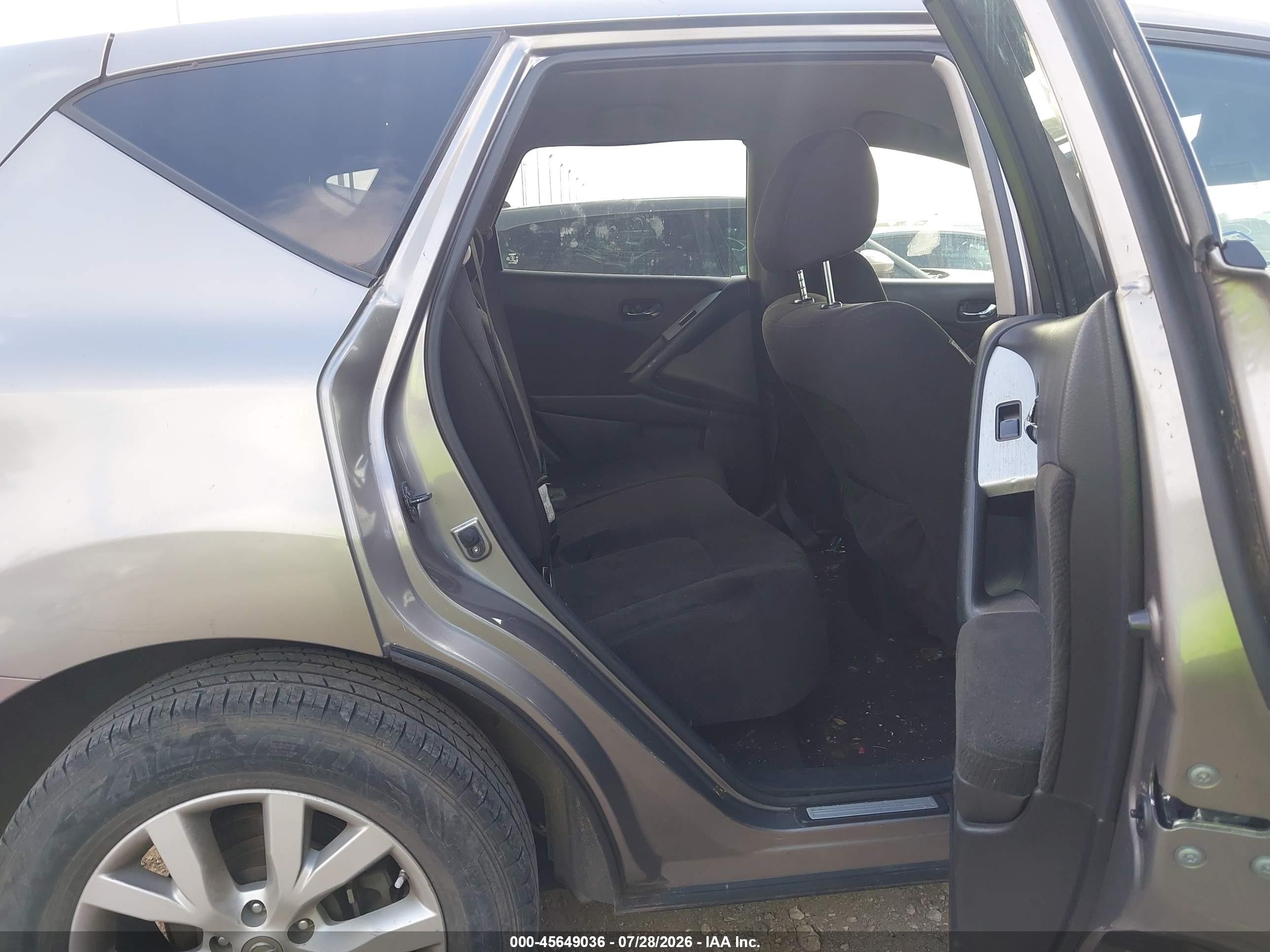 2012 Nissan Murano S Silver vin: JN8AZ1MU2CW117419