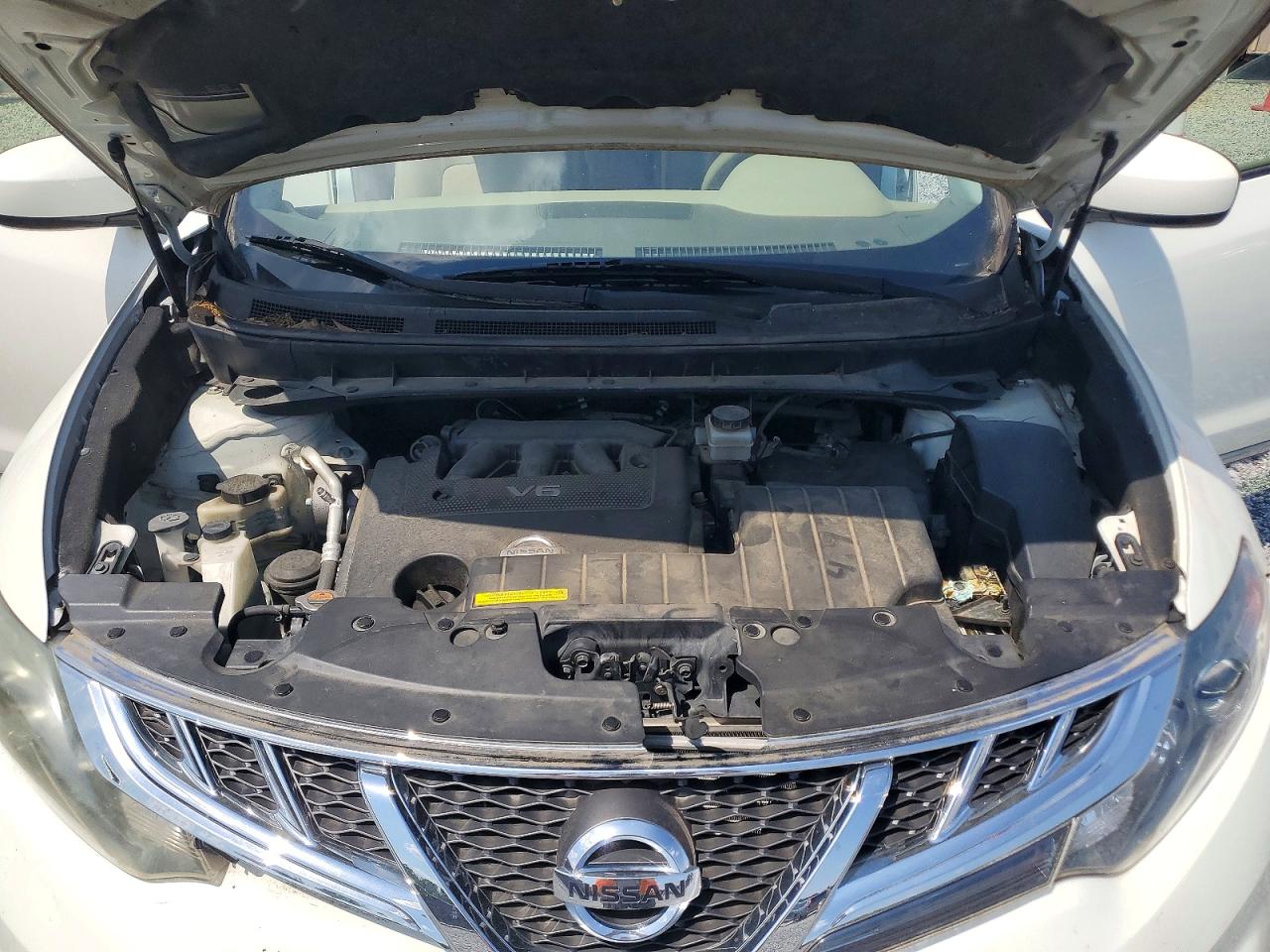 2013 Nissan Murano S White vin: JN8AZ1MU2DW212371