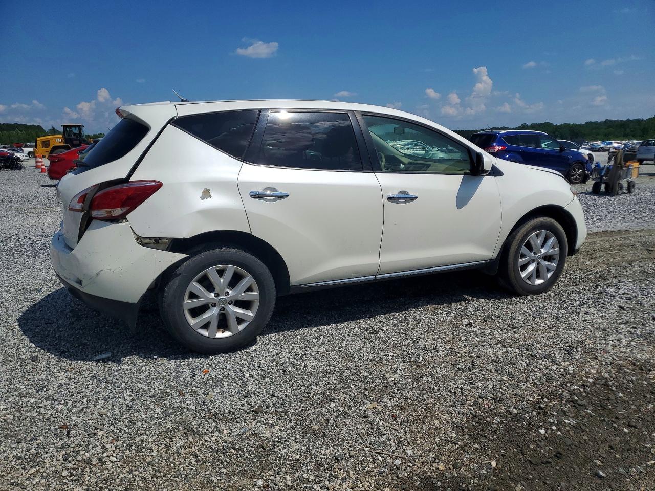 2013 Nissan Murano S White vin: JN8AZ1MU2DW212371