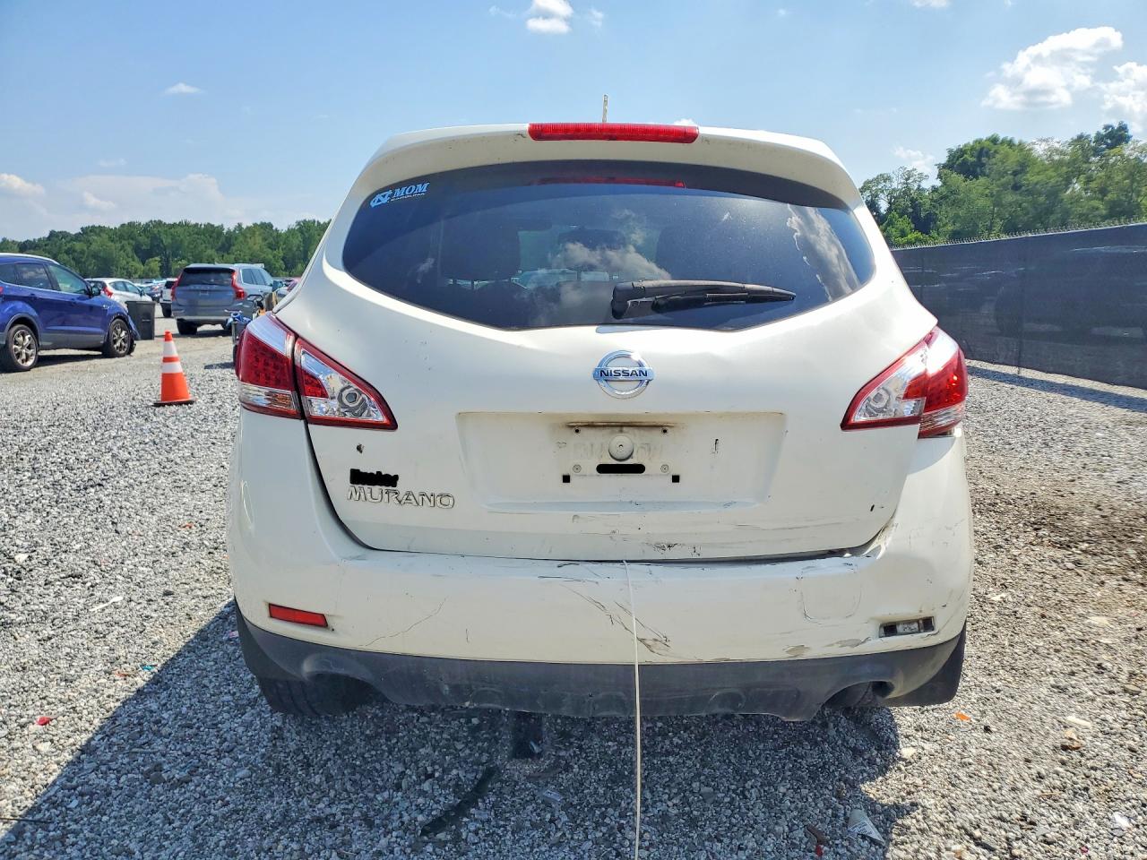2013 Nissan Murano S White vin: JN8AZ1MU2DW212371