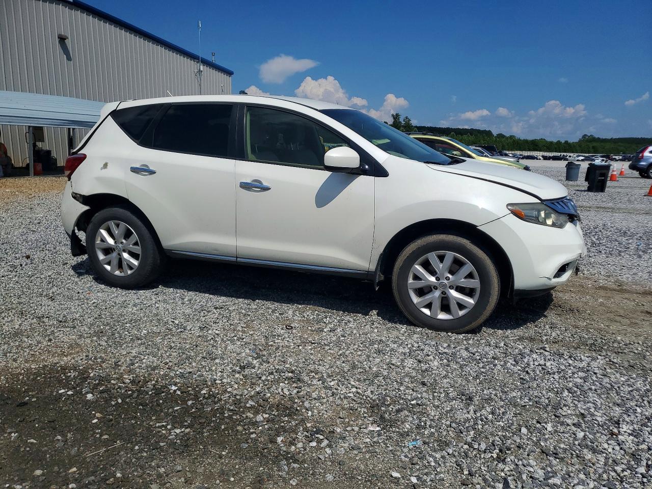 2013 Nissan Murano S White vin: JN8AZ1MU2DW212371