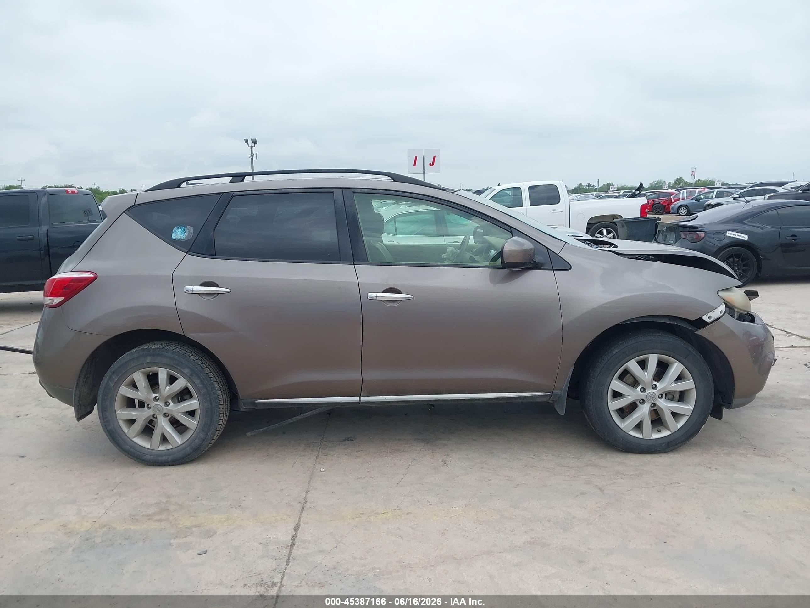 2013 Nissan Murano Sl Коричневый vin: JN8AZ1MU2DW214119