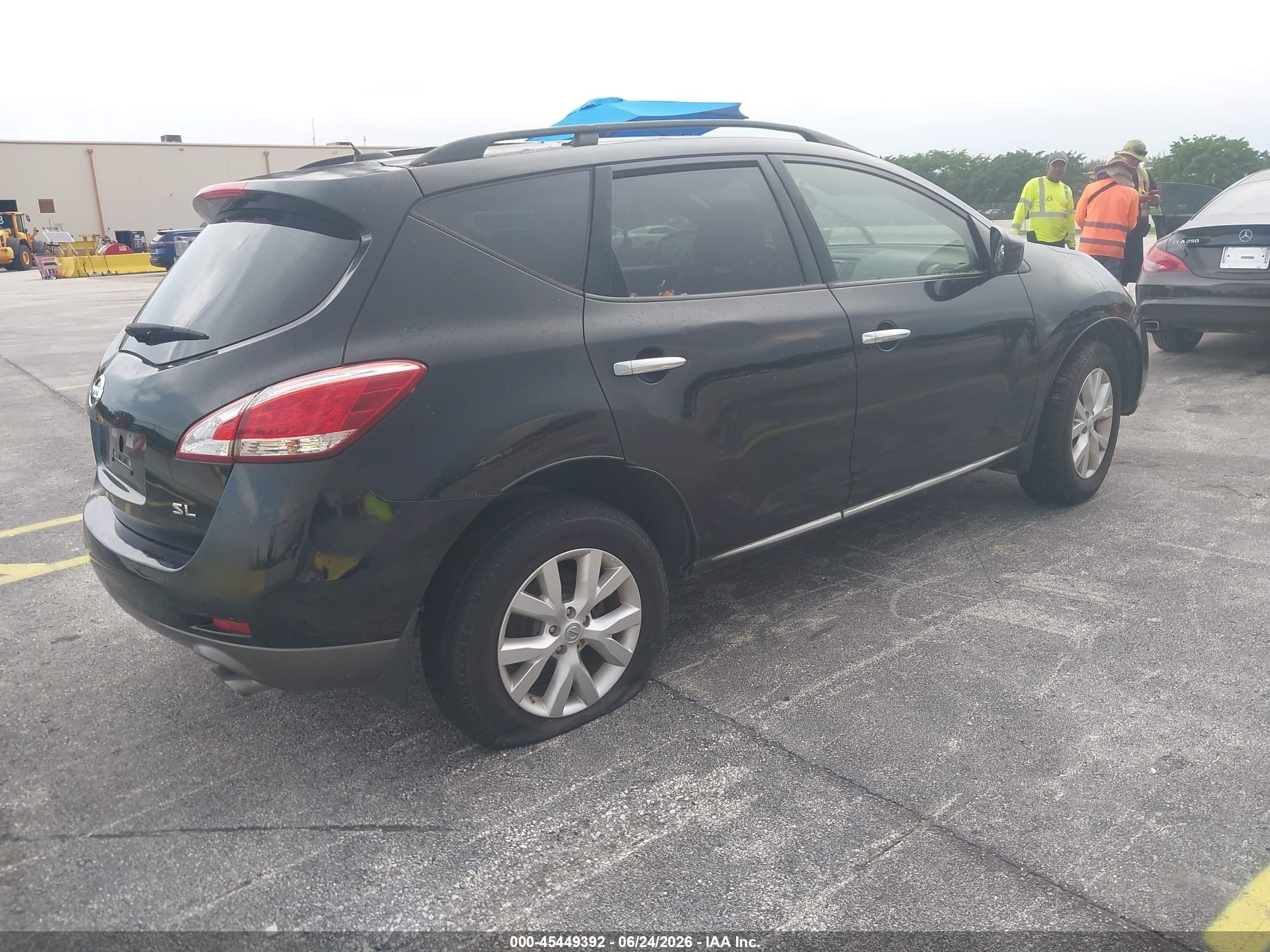2014 Nissan Murano Sl Черный vin: JN8AZ1MU2EW405010