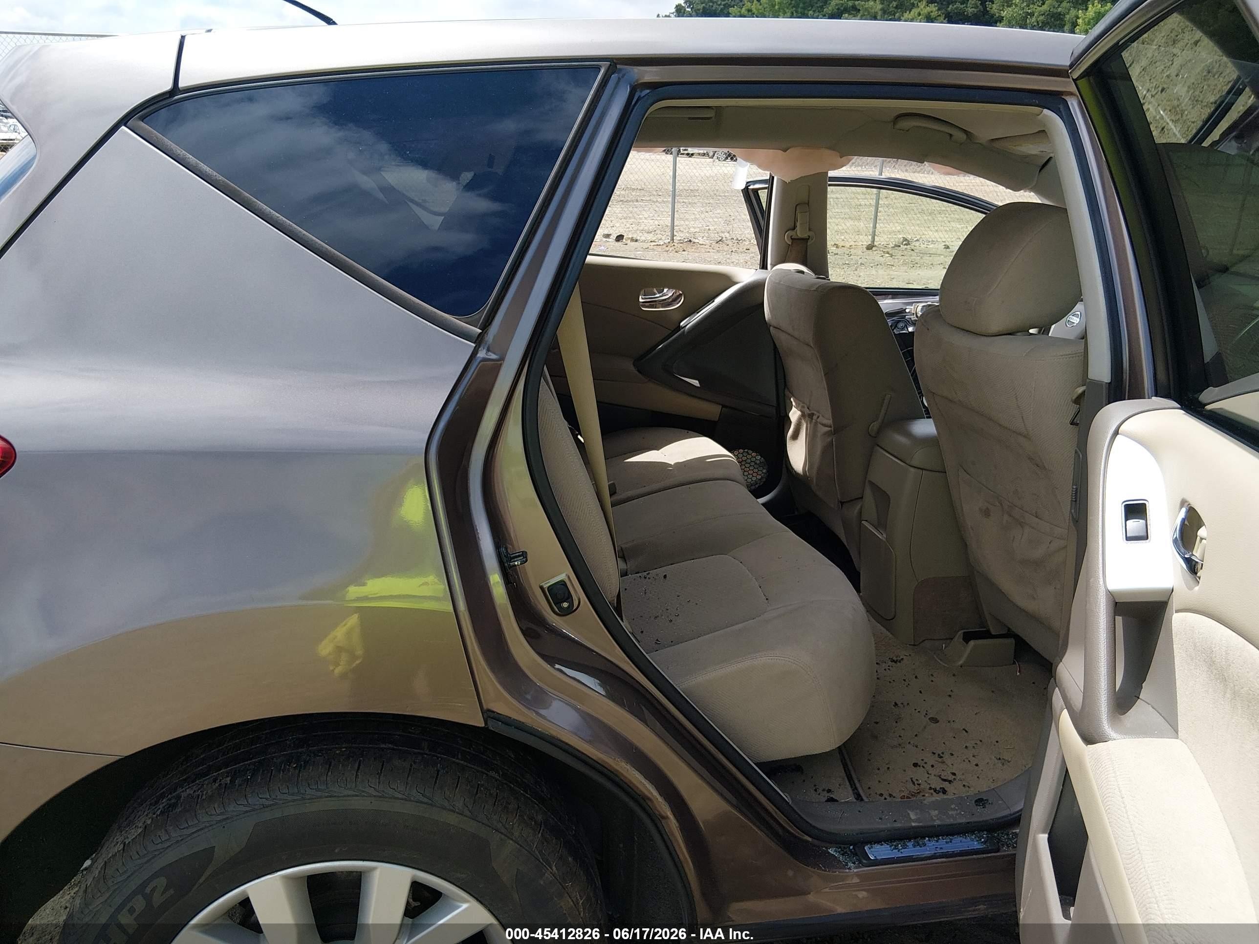 2014 Nissan Murano S Brown vin: JN8AZ1MU2EW406271