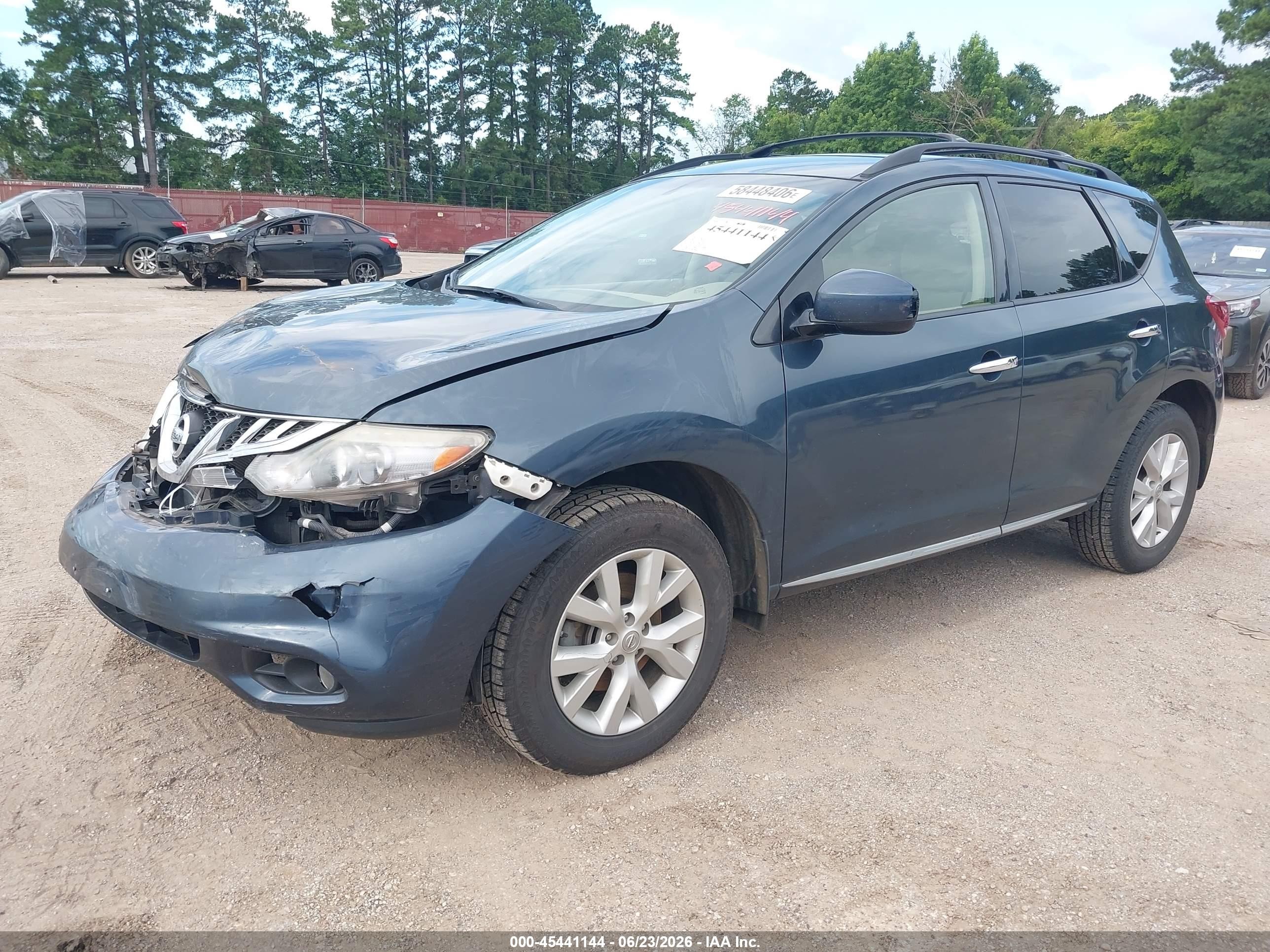 2014 Nissan Murano Sv Синий vin: JN8AZ1MU2EW409882