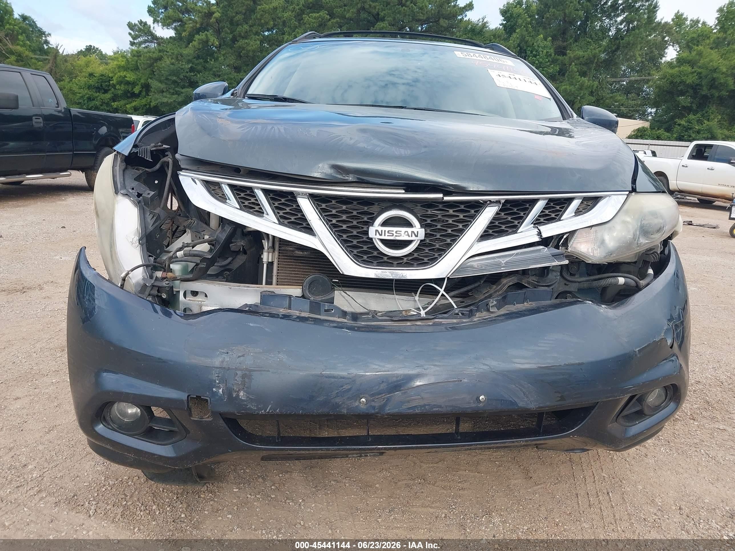 2014 Nissan Murano Sv Синий vin: JN8AZ1MU2EW409882