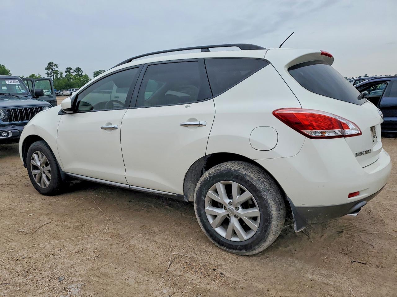 2014 Nissan Murano Sl Белый vin: JN8AZ1MU2EW411339