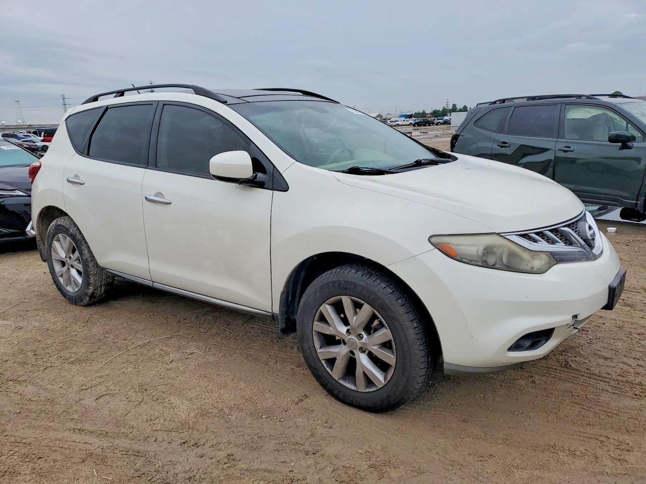 2014 Nissan Murano Sl Белый vin: JN8AZ1MU2EW411339
