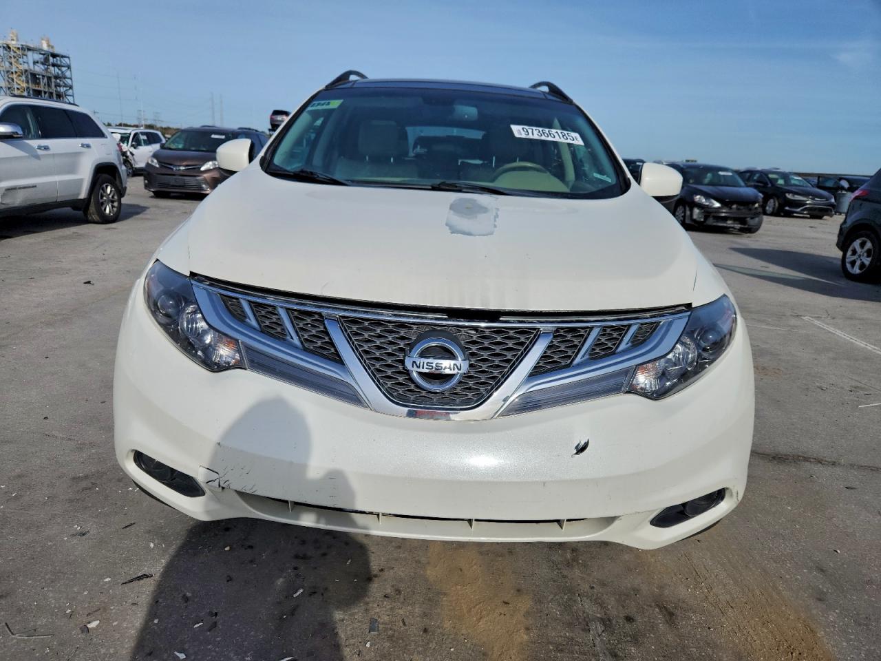 2014 Nissan Murano S White vin: JN8AZ1MU2EW416024