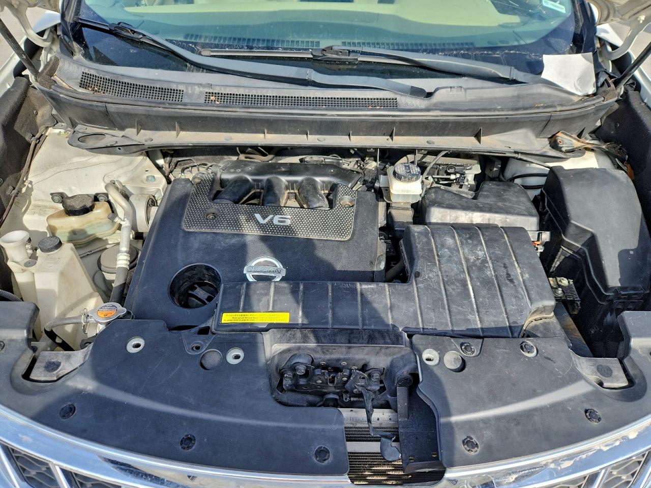 2014 Nissan Murano S White vin: JN8AZ1MU2EW416024