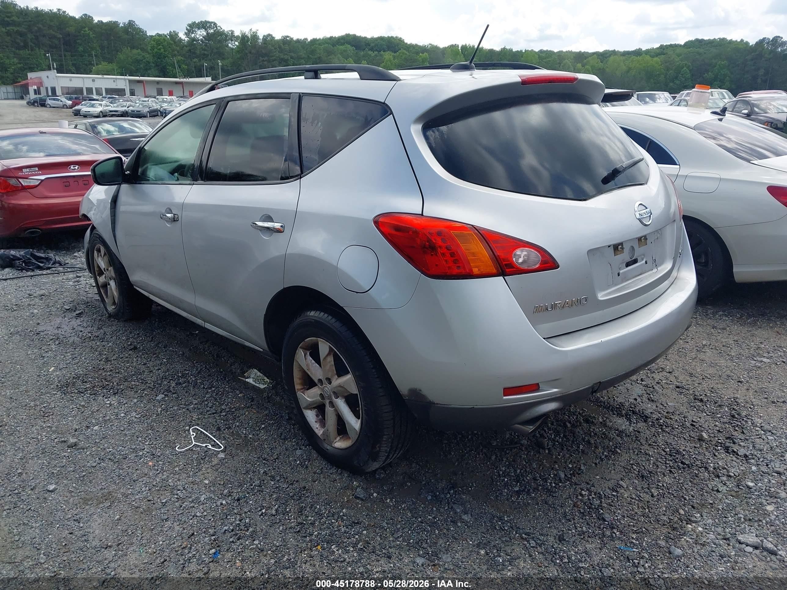 2010 Nissan Murano Sl Silver vin: JN8AZ1MU3AW011574