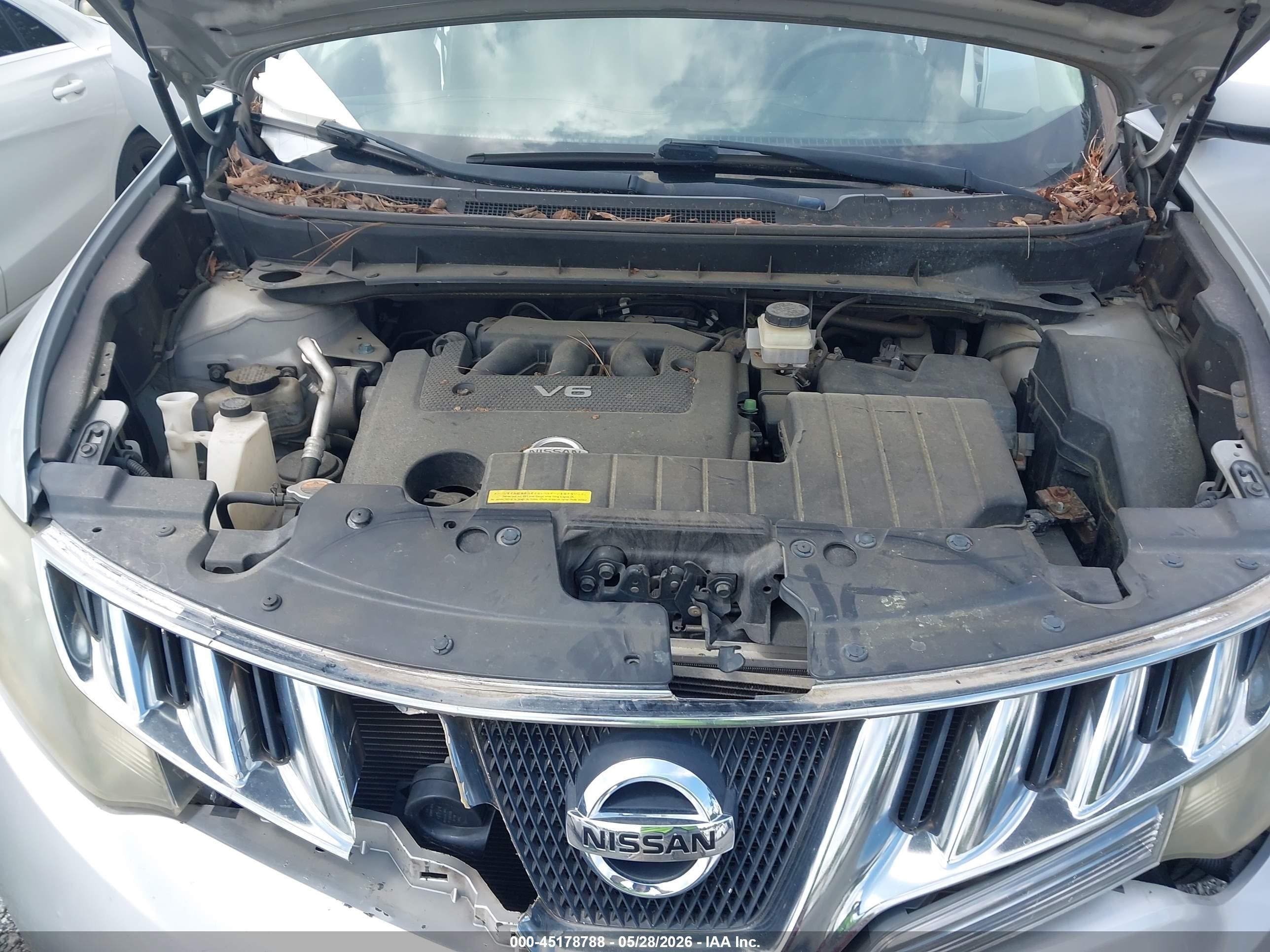2010 Nissan Murano Sl Silver vin: JN8AZ1MU3AW011574