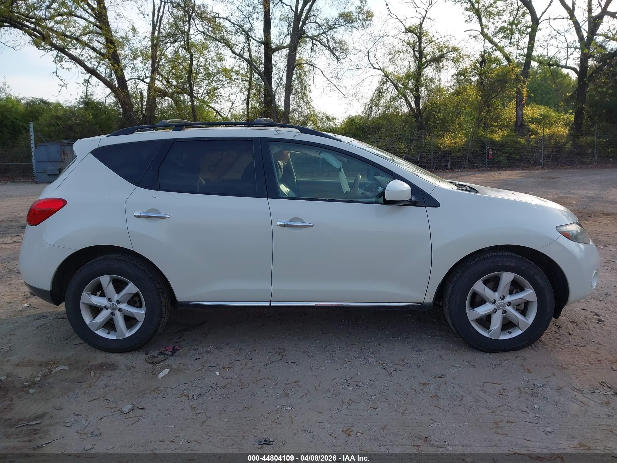 2010 Nissan Murano Sl White vin: JN8AZ1MU3AW011655