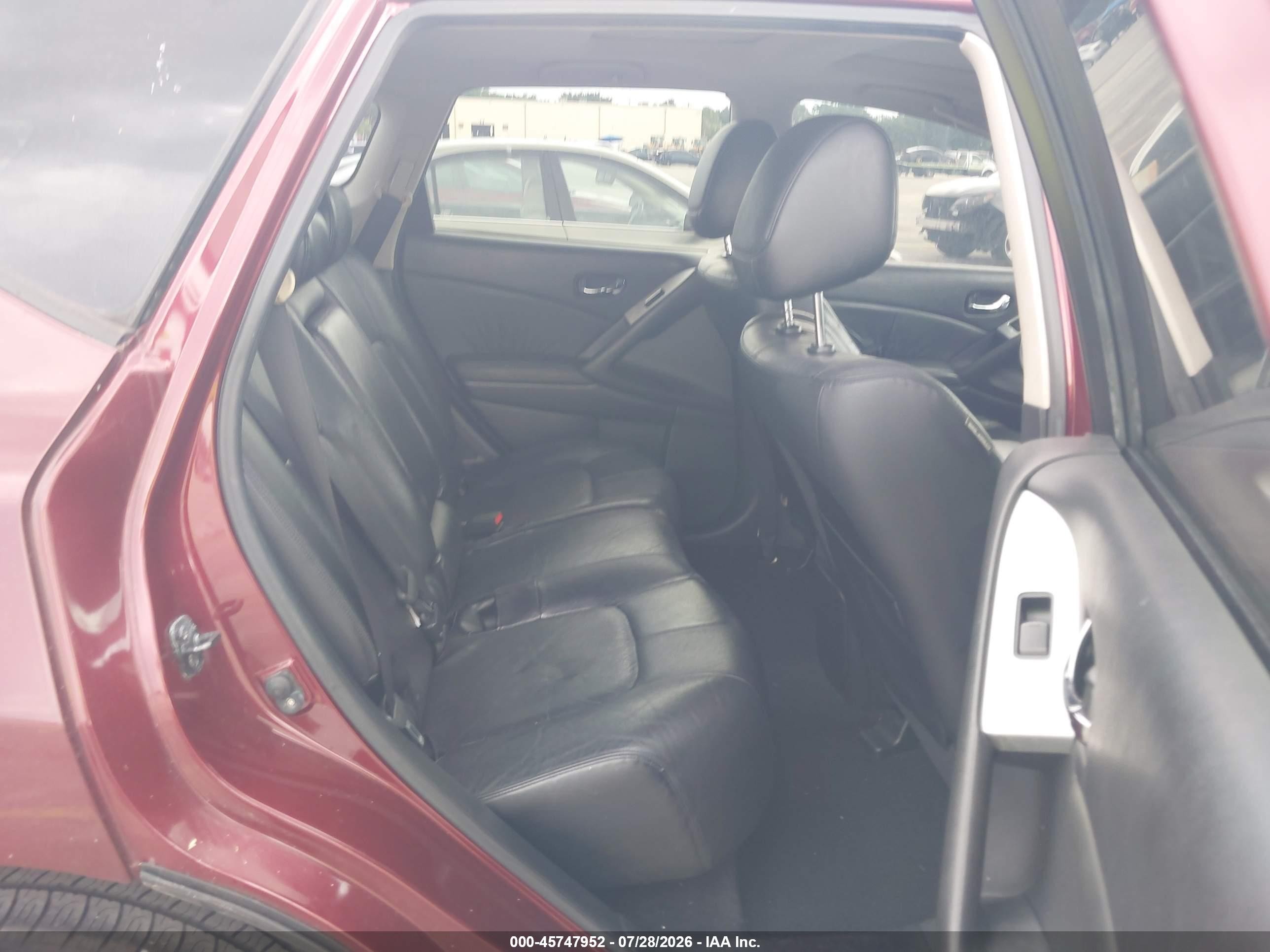 2010 Nissan Murano Sl Бордовый vin: JN8AZ1MU3AW021330