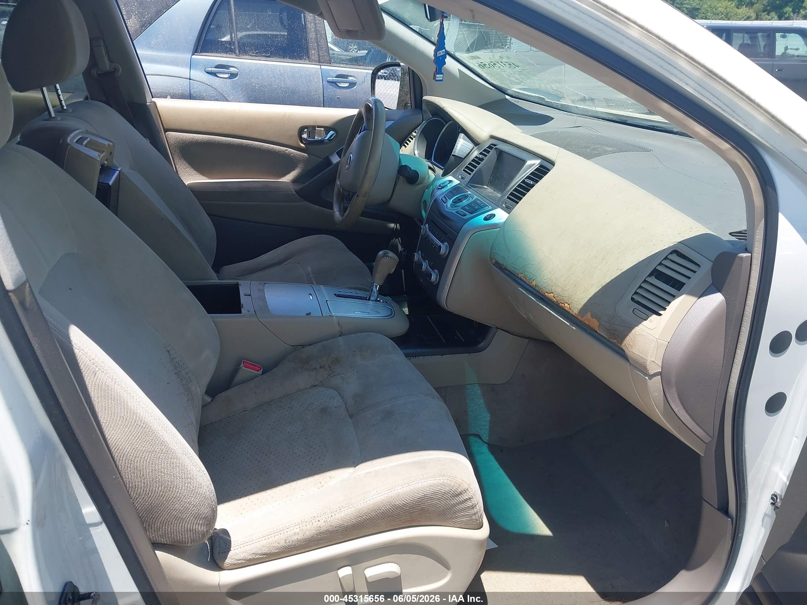 2011 Nissan Murano Sv White vin: JN8AZ1MU3BW059111