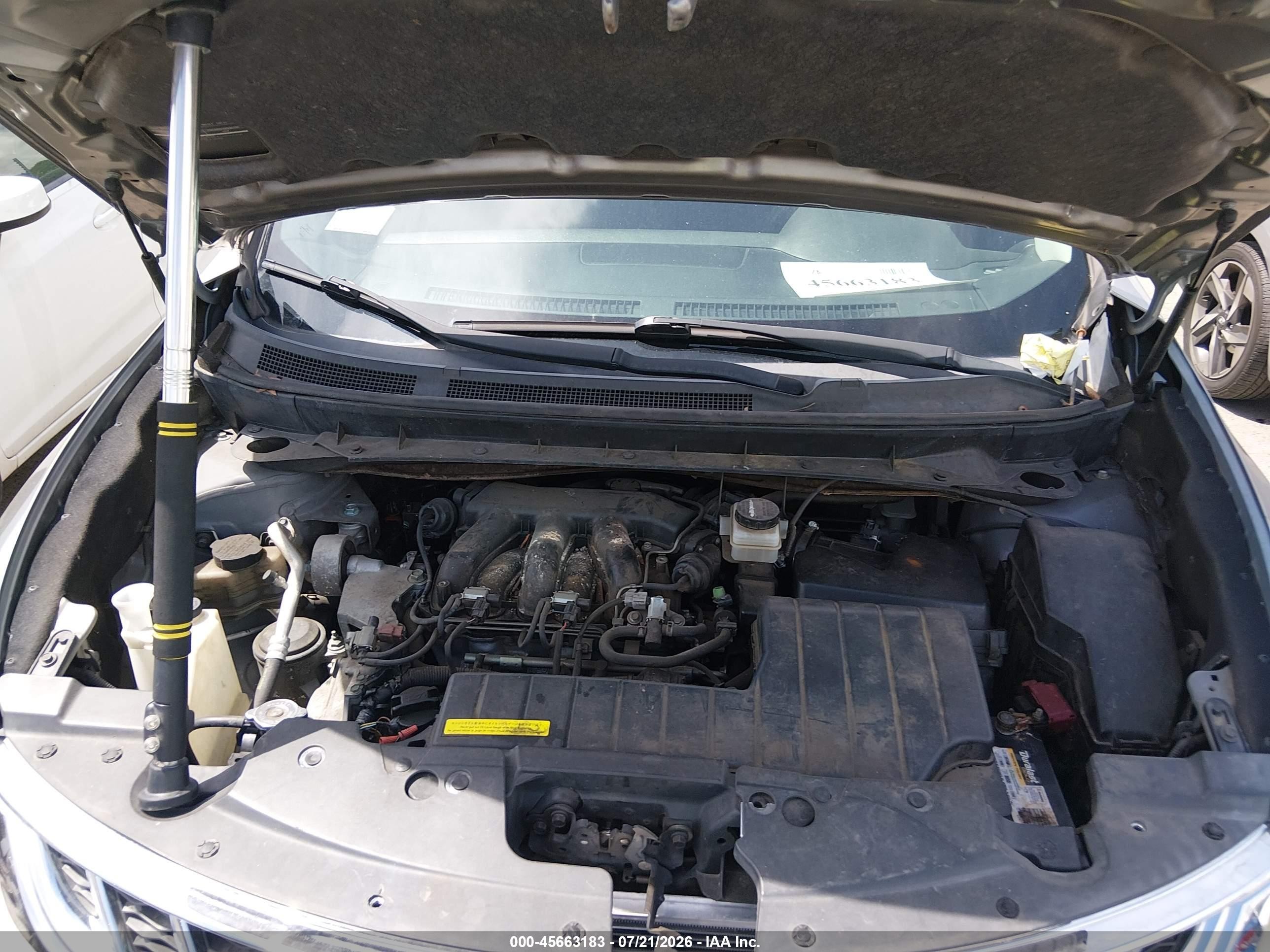 2011 Nissan Murano Sv Gray vin: JN8AZ1MU3BW060615